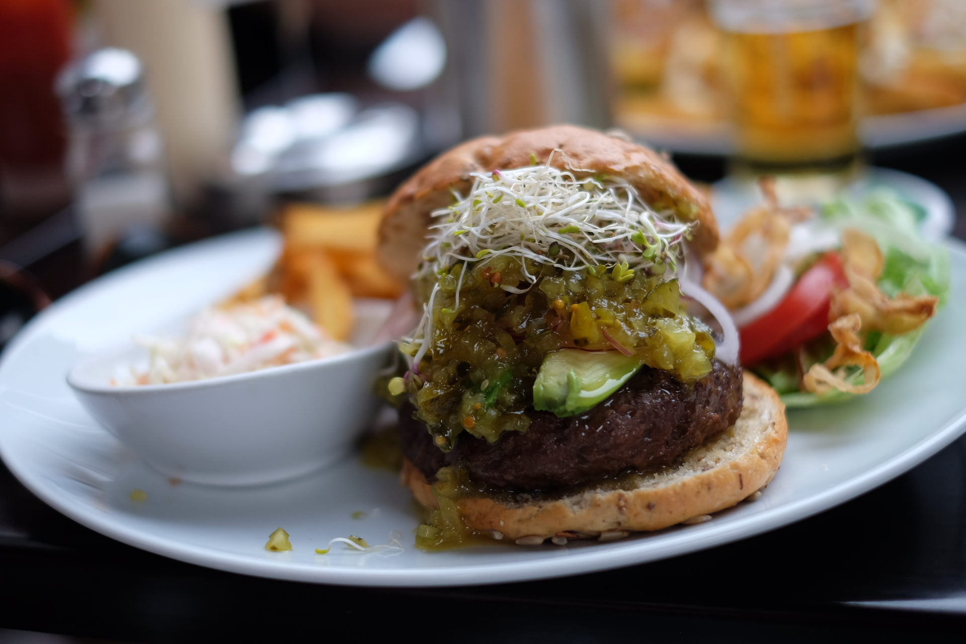 Succulent Brazilian Feijoada Burgers with Olive Tapenade