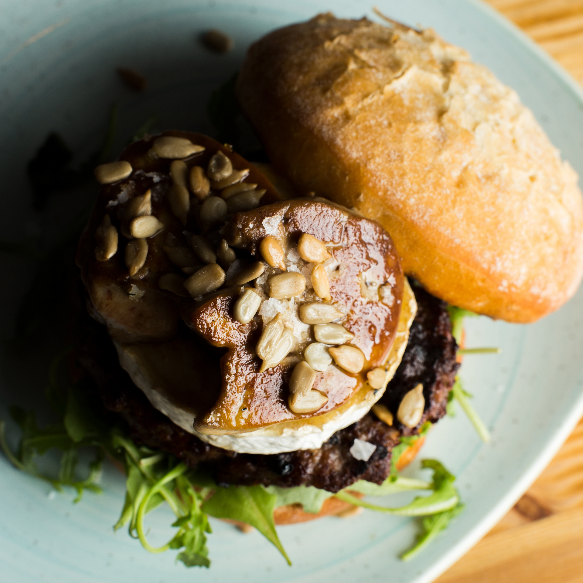 Succulent Brazilian Feijoada Burgers with Olive Tapenade