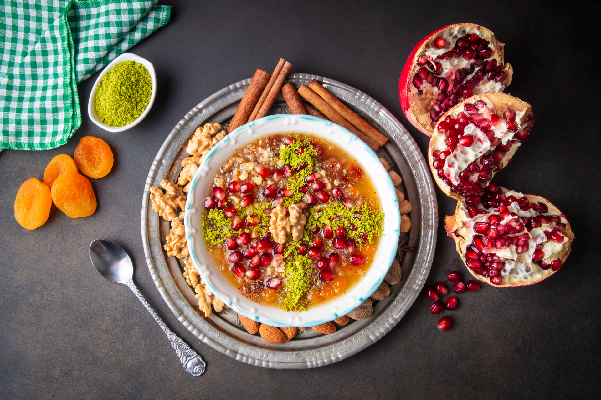 Sumac-Scented Persian Pomegranate Rice with Pistachios
