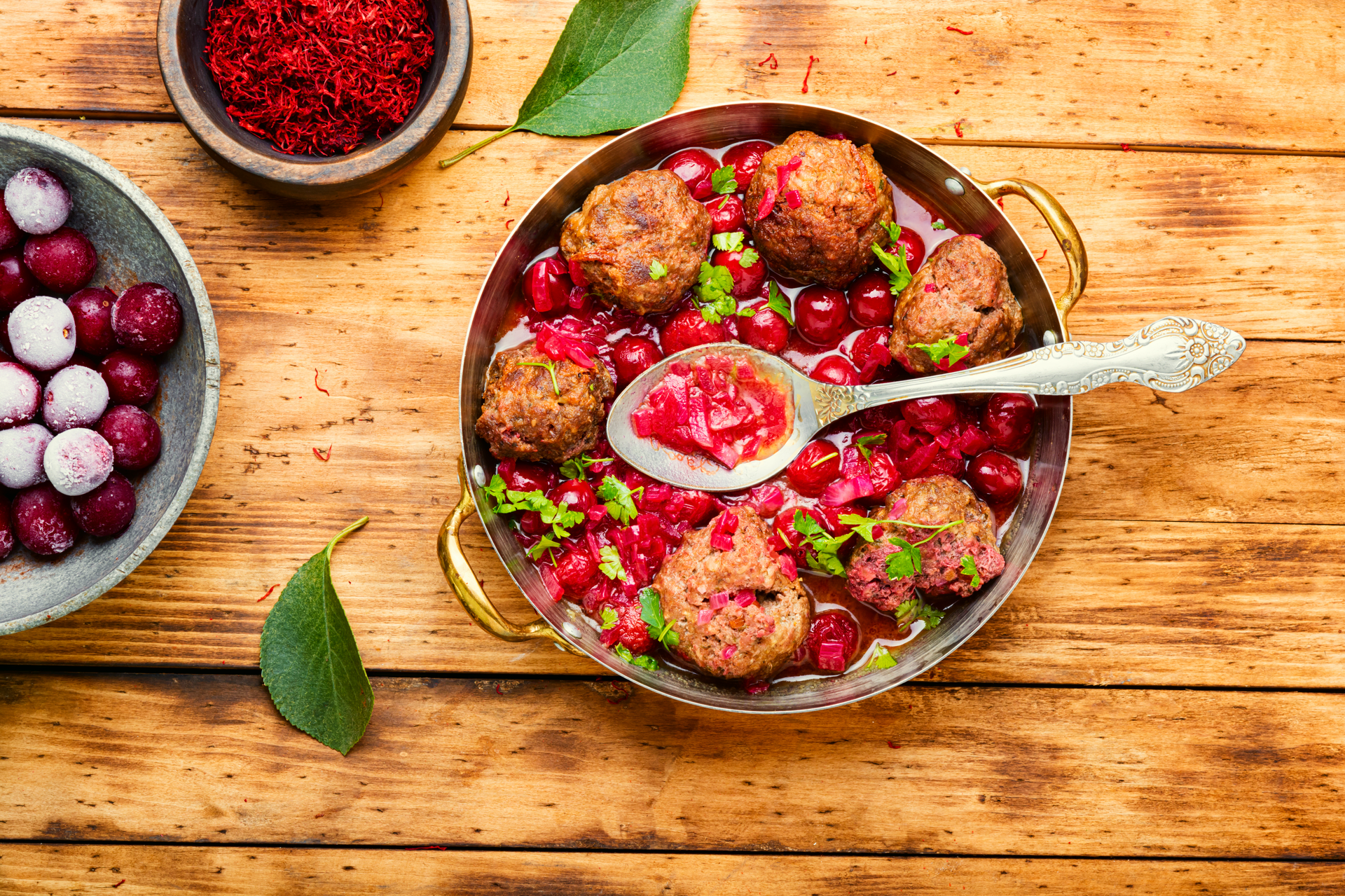 Sumptuous Iranian Fesenjan Meatballs with Pomegranate Sauce