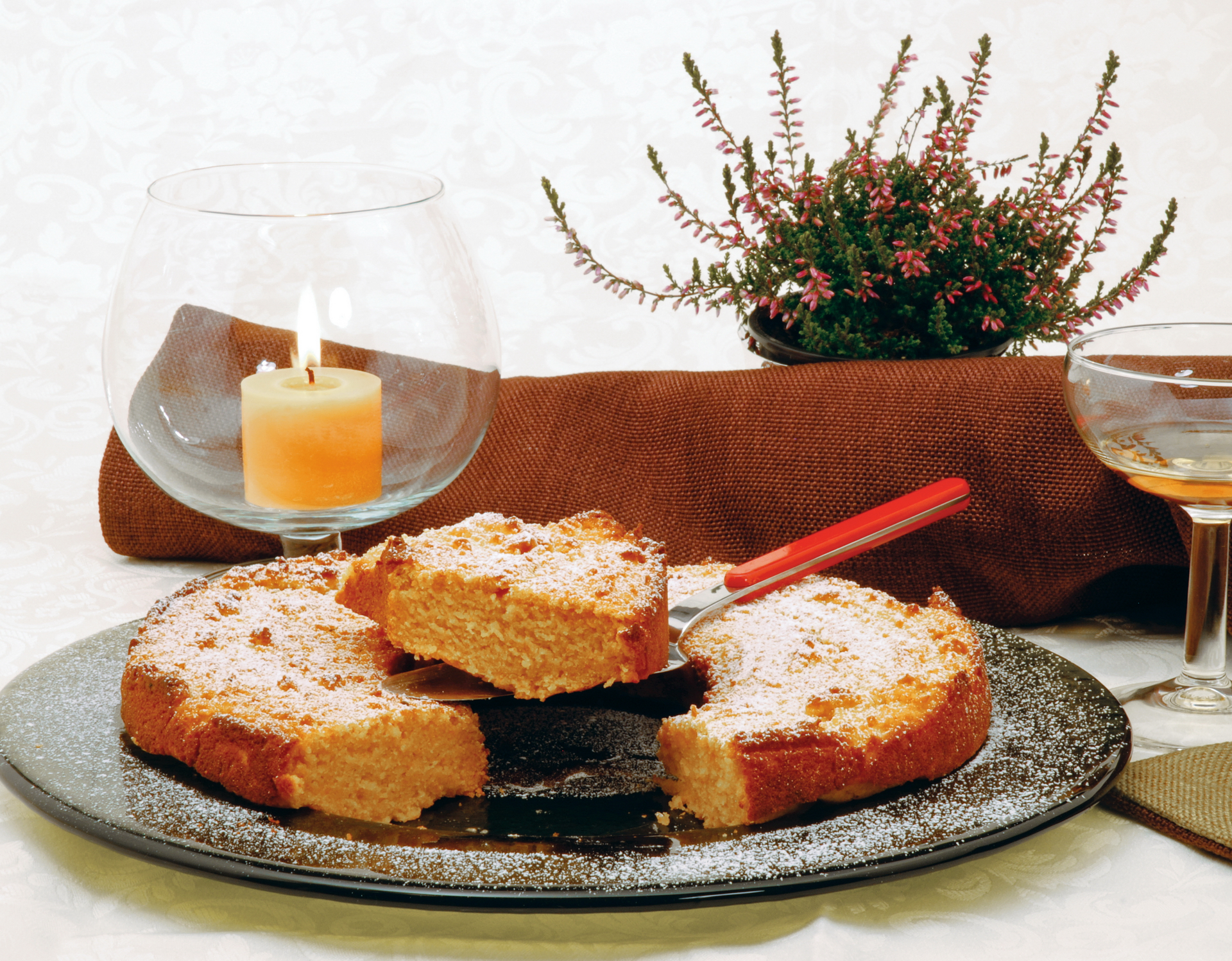 Sweet Cornish Saffron Cake with Orange Glaze and Nutmeg