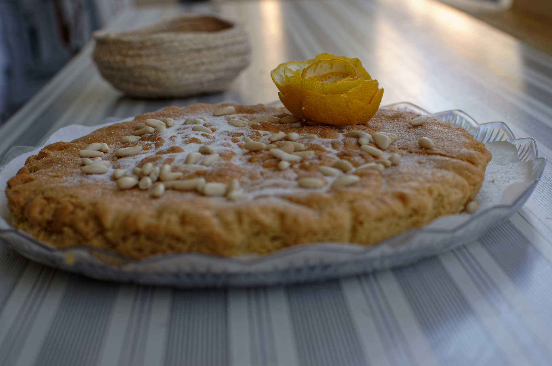 Sweet Egyptian Basbousa with Almond Soaked Syrup