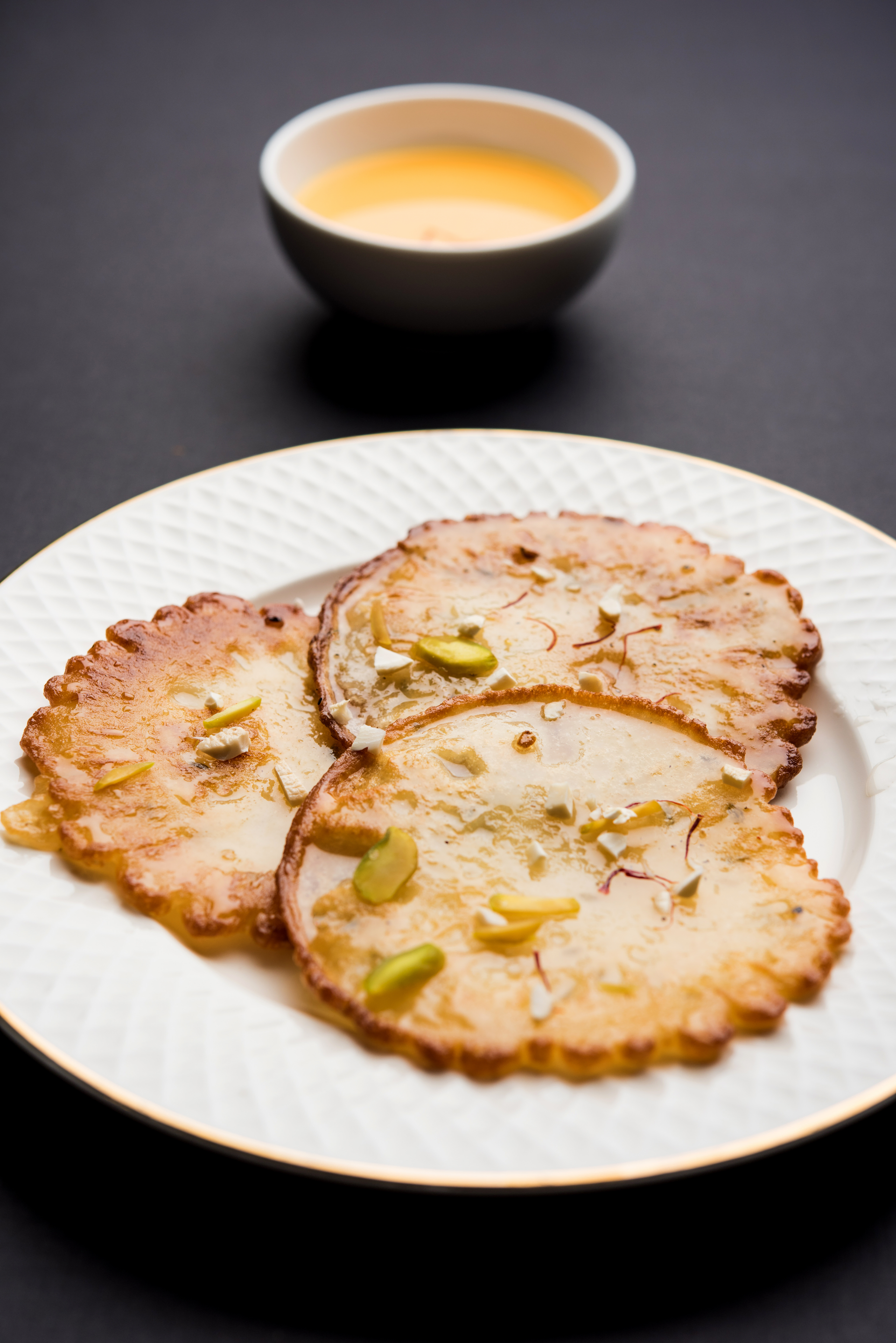 Sweet Indian Jalebi with Cardamom Syrup