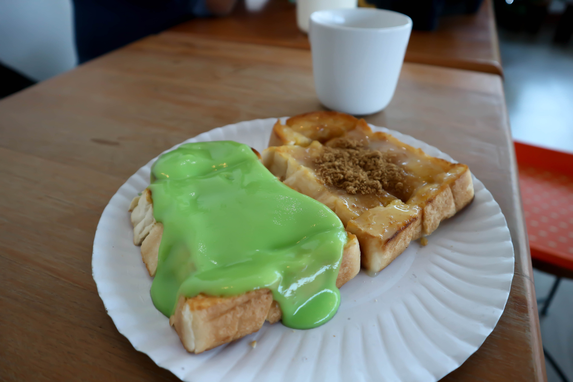 Sweet Malaysian Kaya Toast with Pandan Coconut Jam