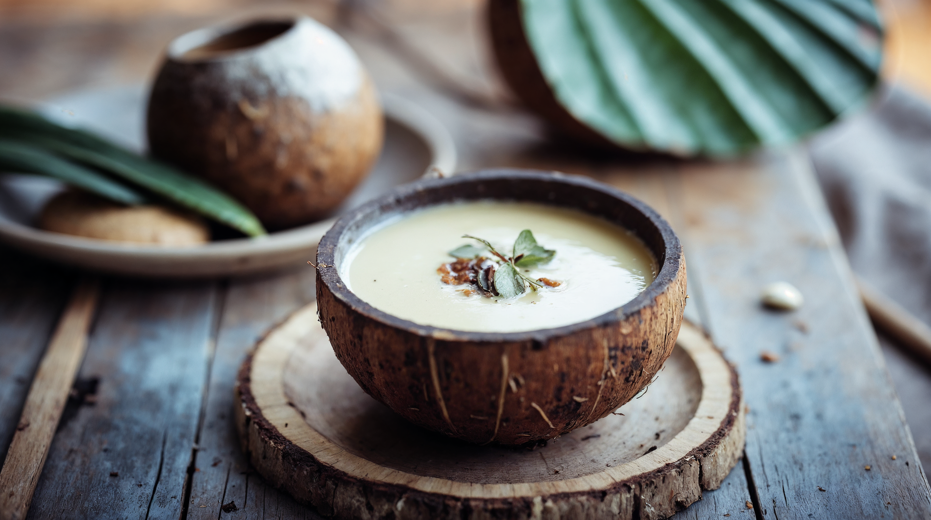 Tahitian Vanilla Tahitot with Coconut Custard