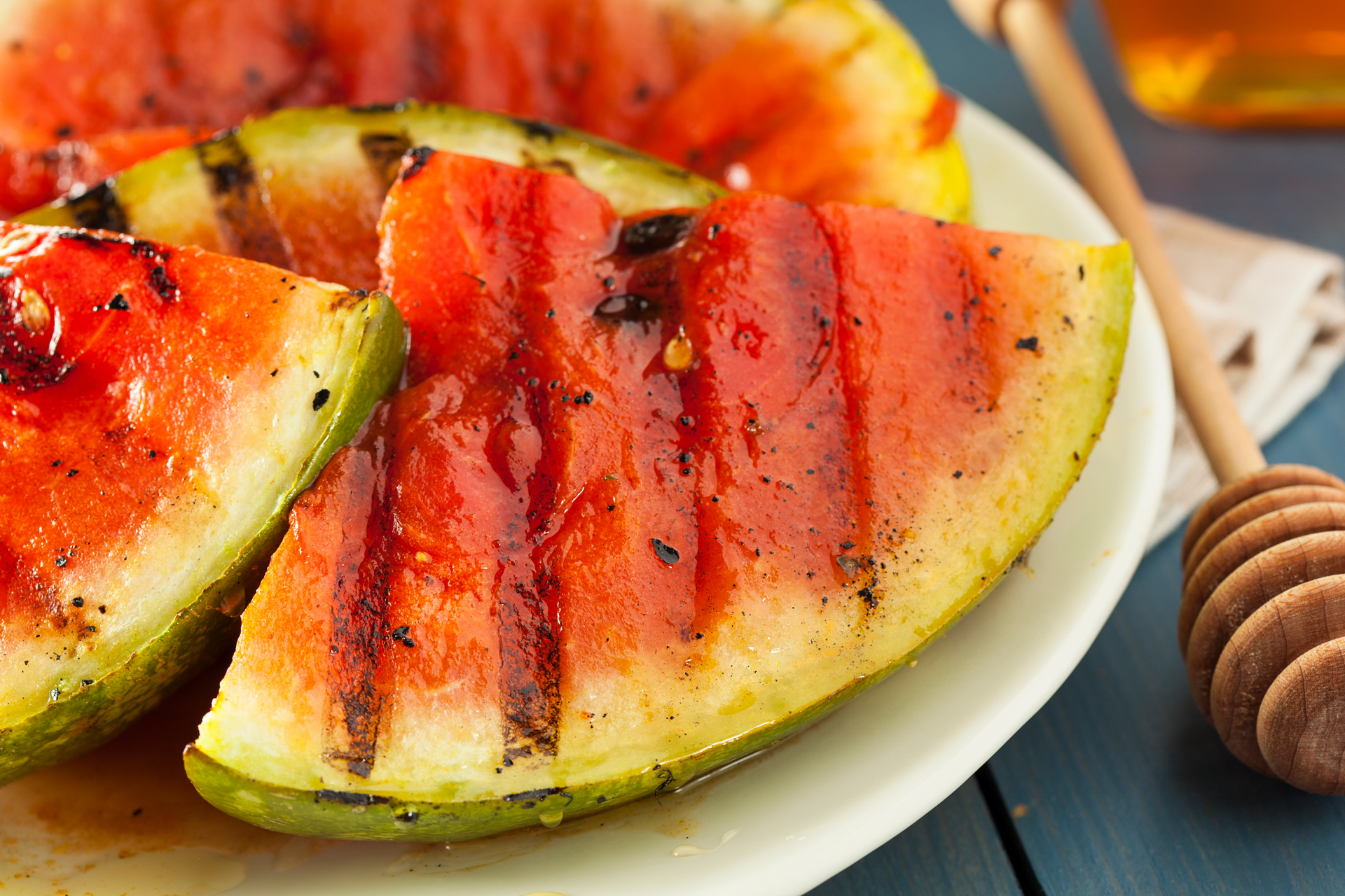 Tangy Caribbean Mojo Pork with Grilled Peaches