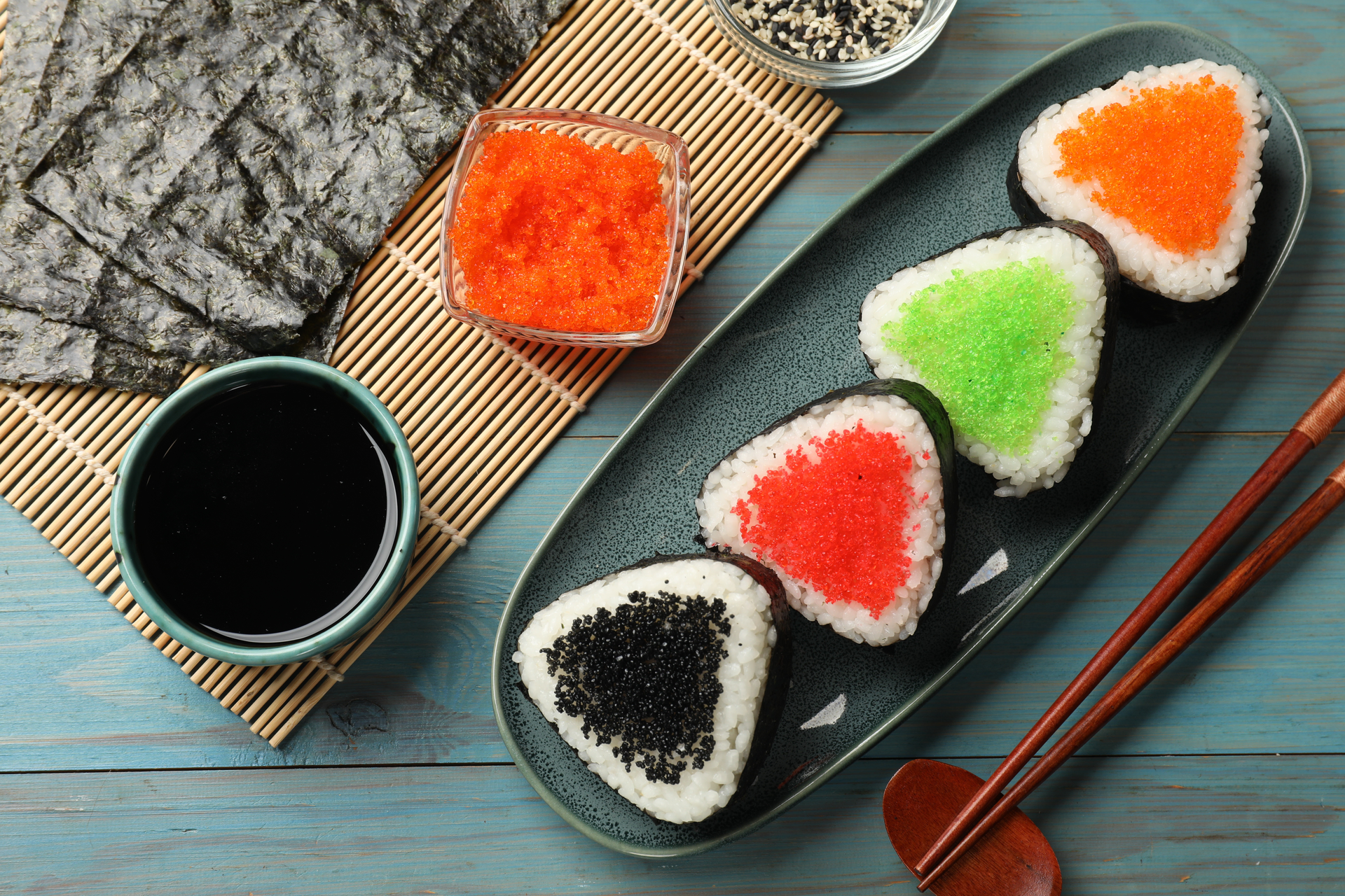 Tangy Japanese Umeboshi Onigiri with Seaweed Wrap