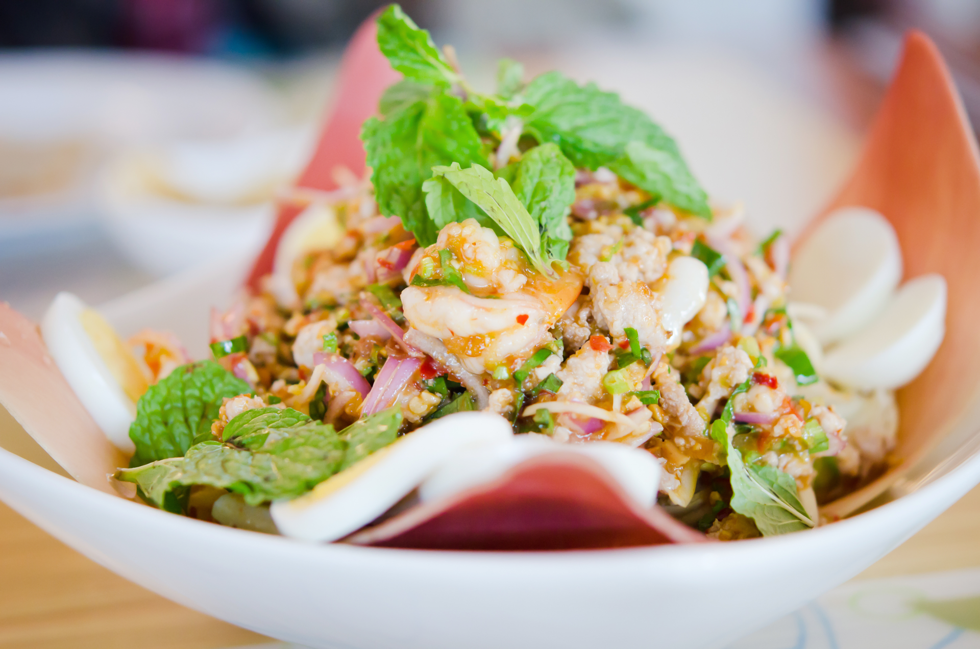 Tangy Thai Green Mango and Shrimp Salad with Chilis