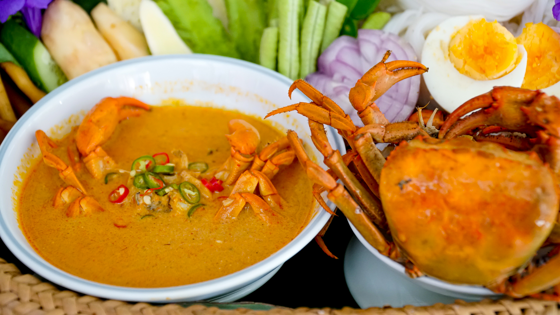 Thai Crab Curry with Kaffir Lime and Coconut Cream