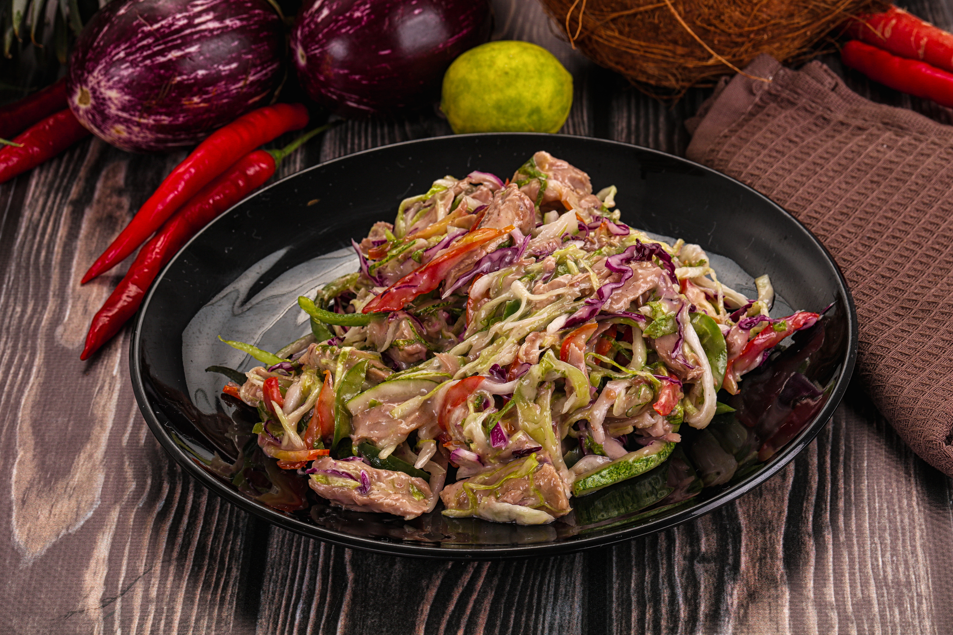 Thai Lemongrass Beef Salad with Mint and Chili Dressing