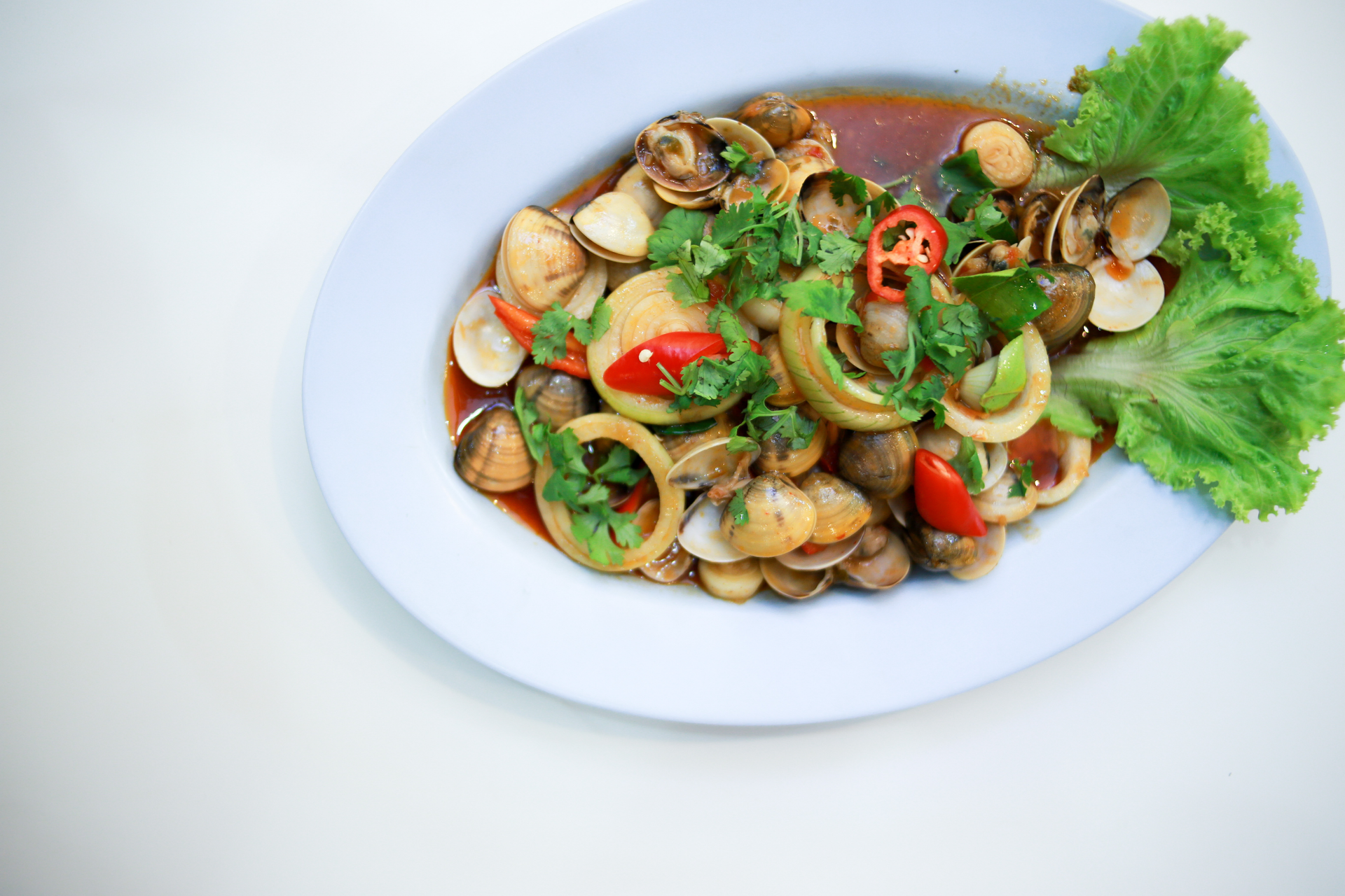 Thai Red Curry Mussels with Thai Basil and Lemongrass