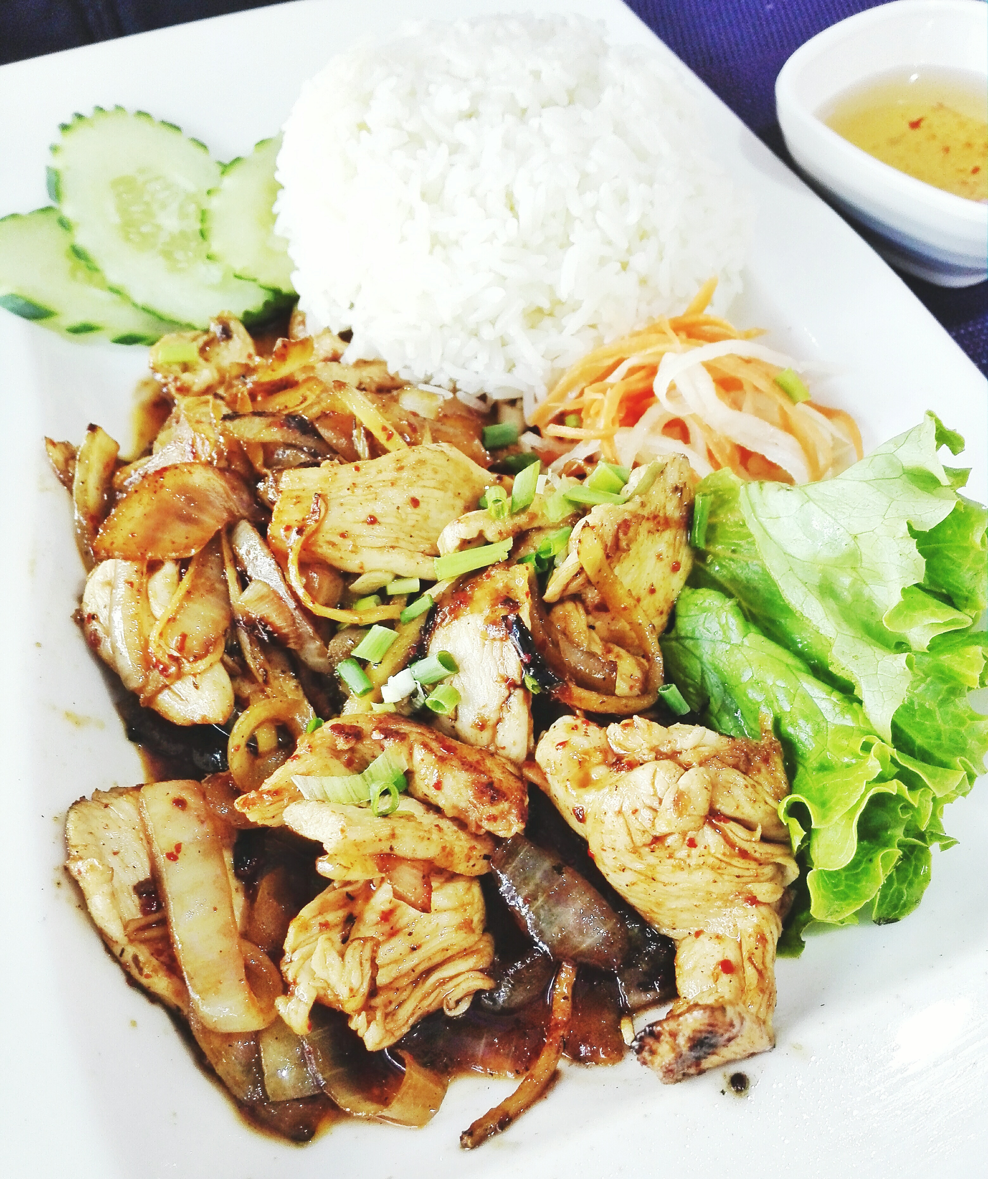 Thai Spicy Lemongrass Grilled Chicken with Coconut Rice