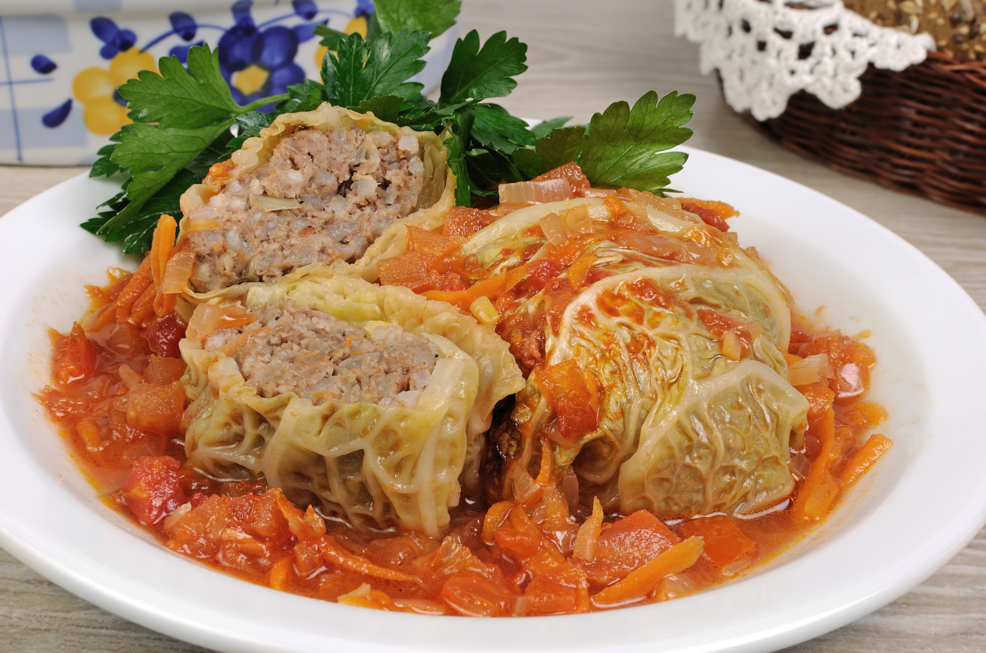Traditional Andorran Escudella de Pages with Meatballs and Cabbage