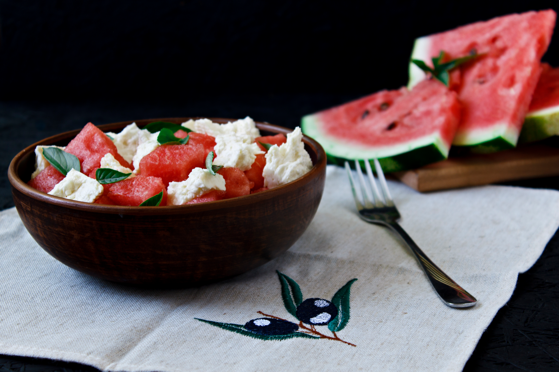 Traditional Cypriot Halloumi with Watermelon