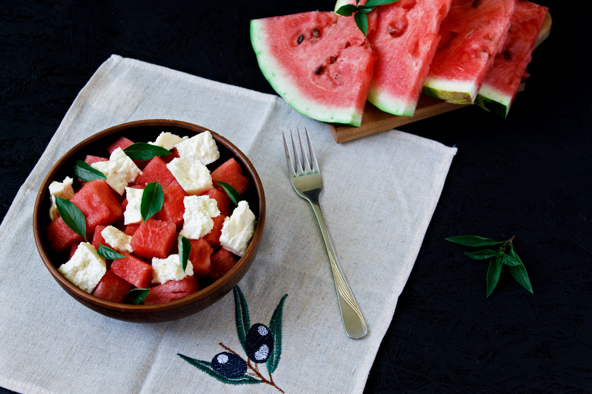 Traditional Cypriot Halloumi with Watermelon
