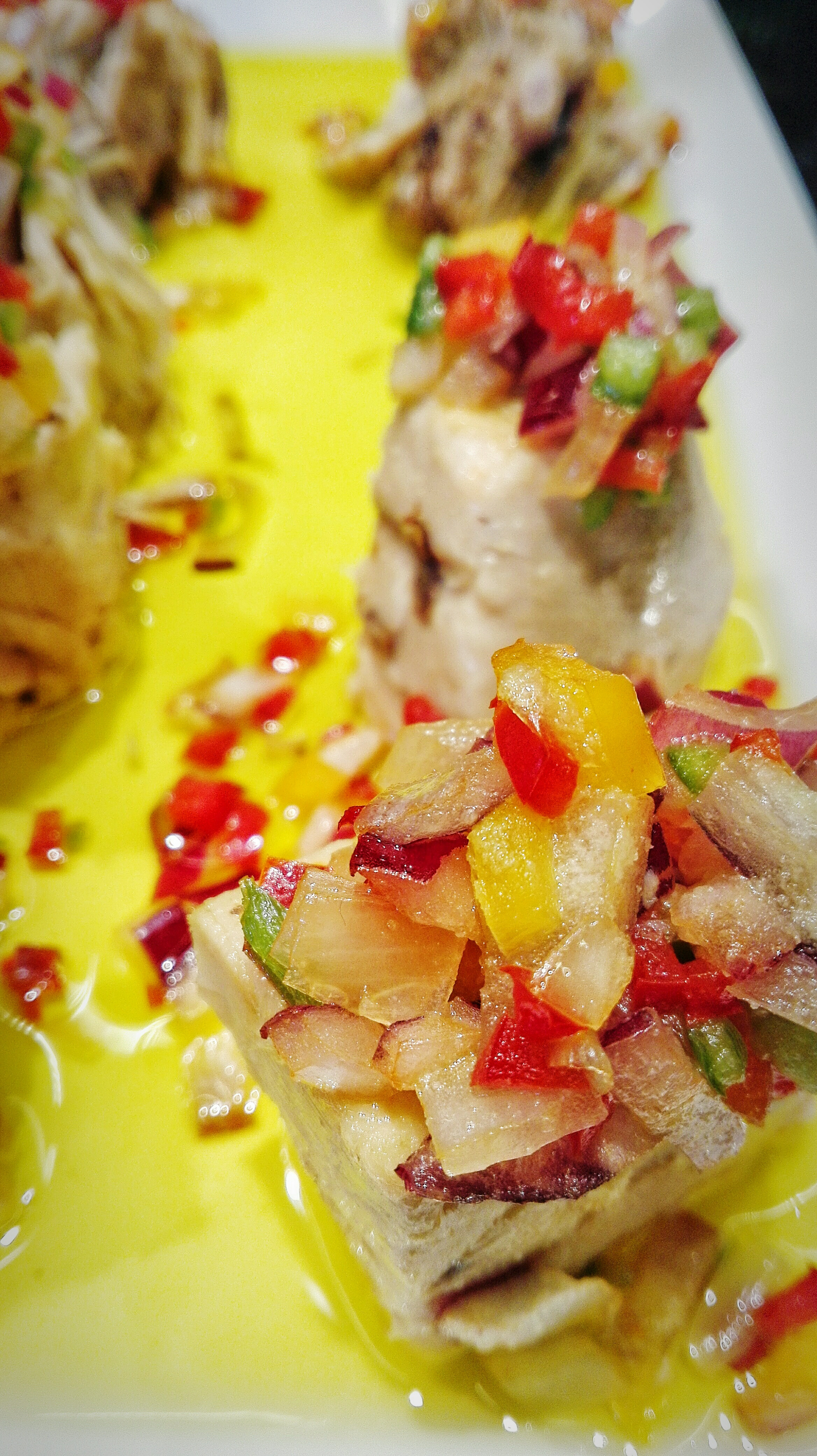 Tropical Pineapple and Passion Fruit Salsa with Grilled Snapper