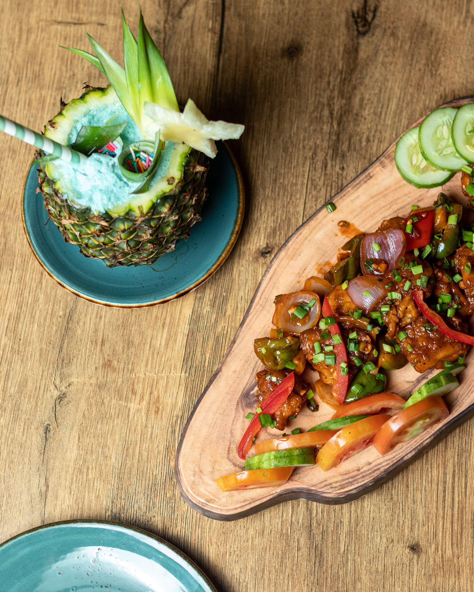 Tropical Polynesian Pineapple Poke with Jalapeño