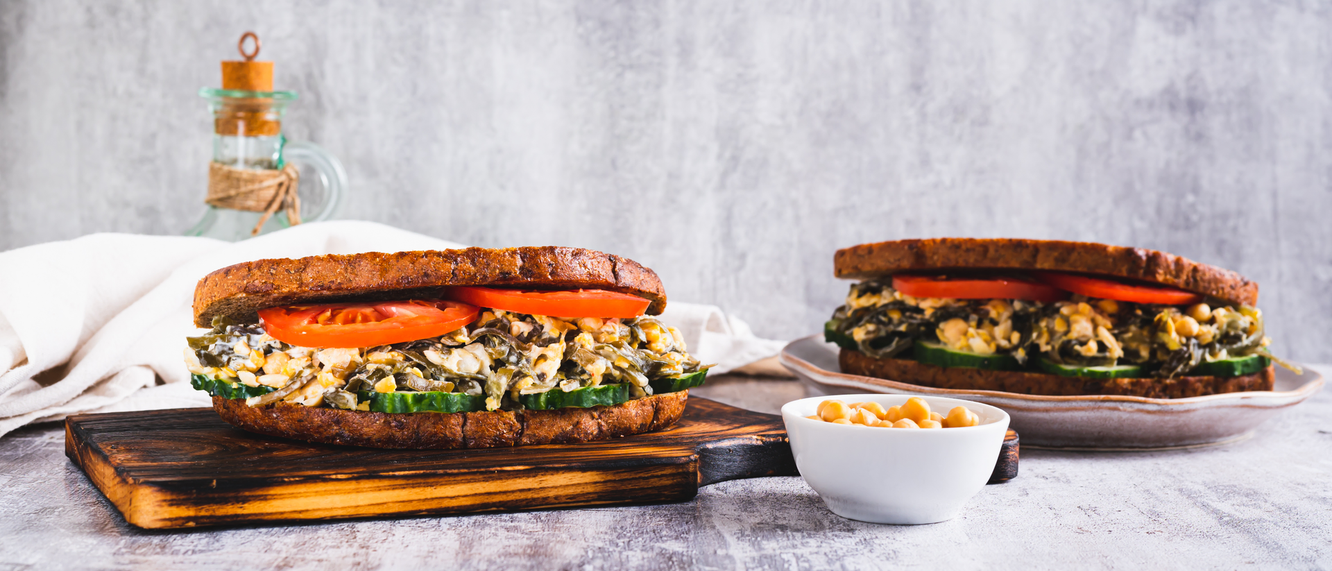 Tunisian Fricassé Sandwich with Spicy Harissa and Tuna Aioli