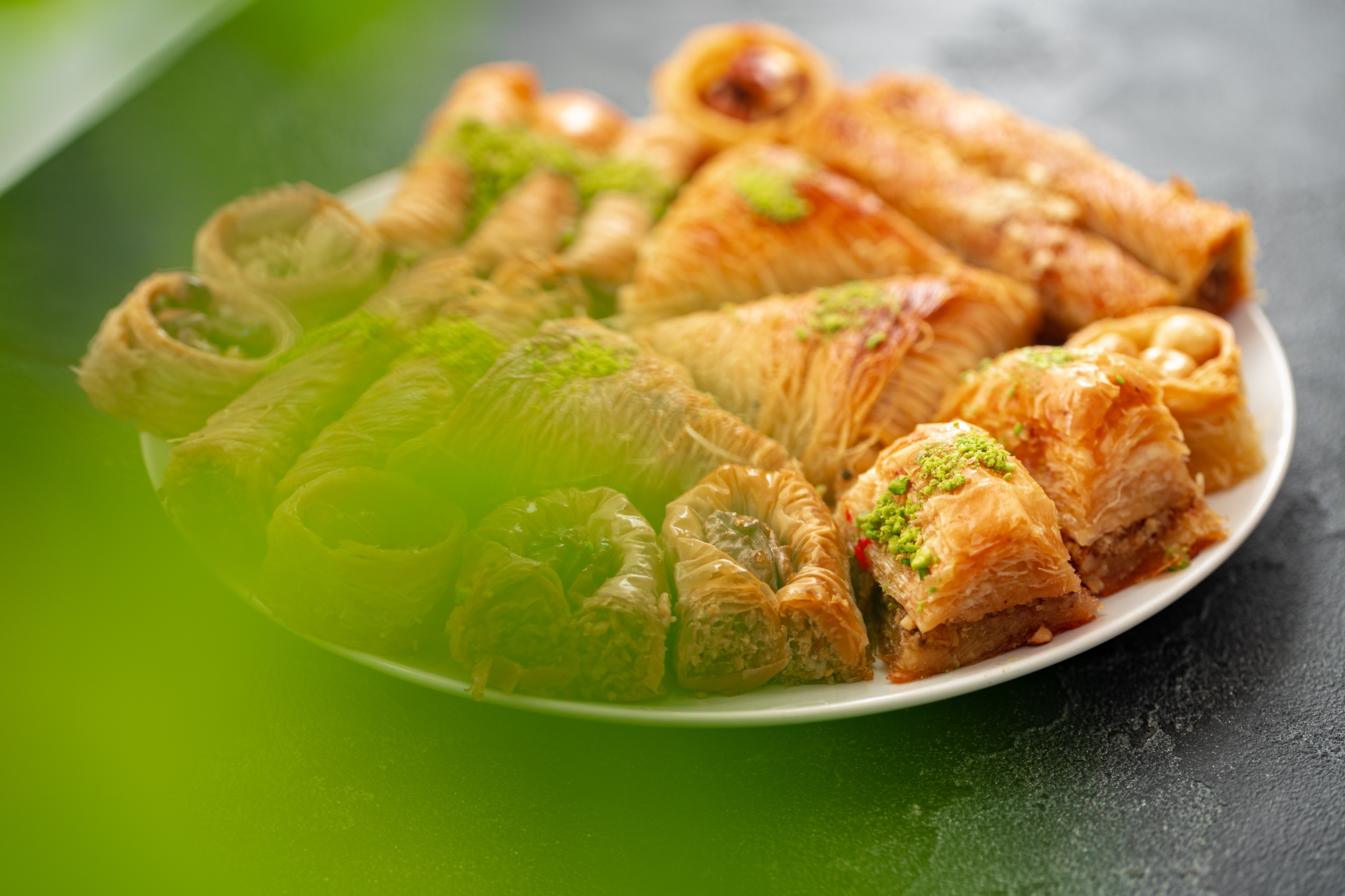 Turkish Pistachio Baklava with Lemon-Infused Syrup