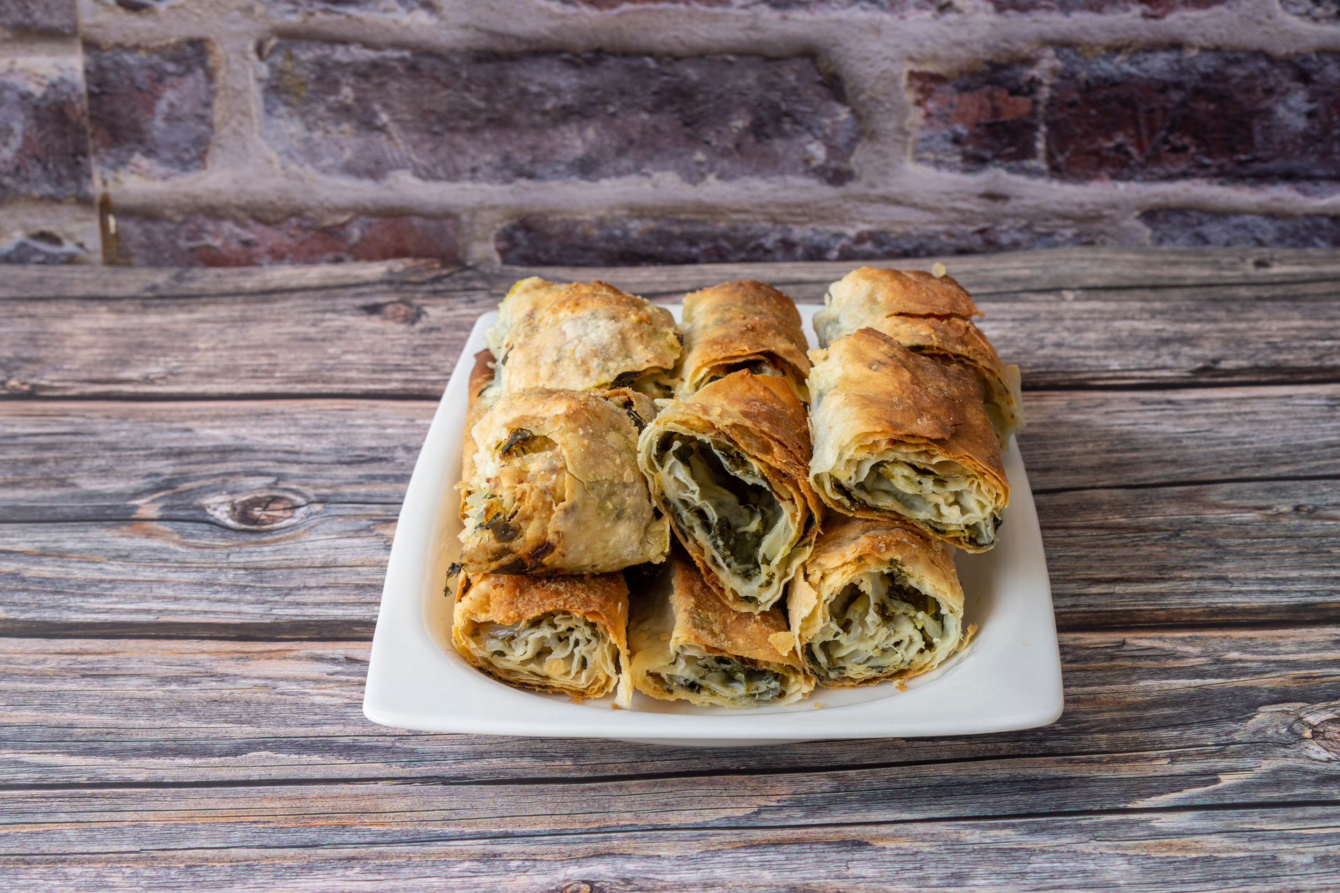 Turkish Spinach Borek with Spiced Lamb Filling