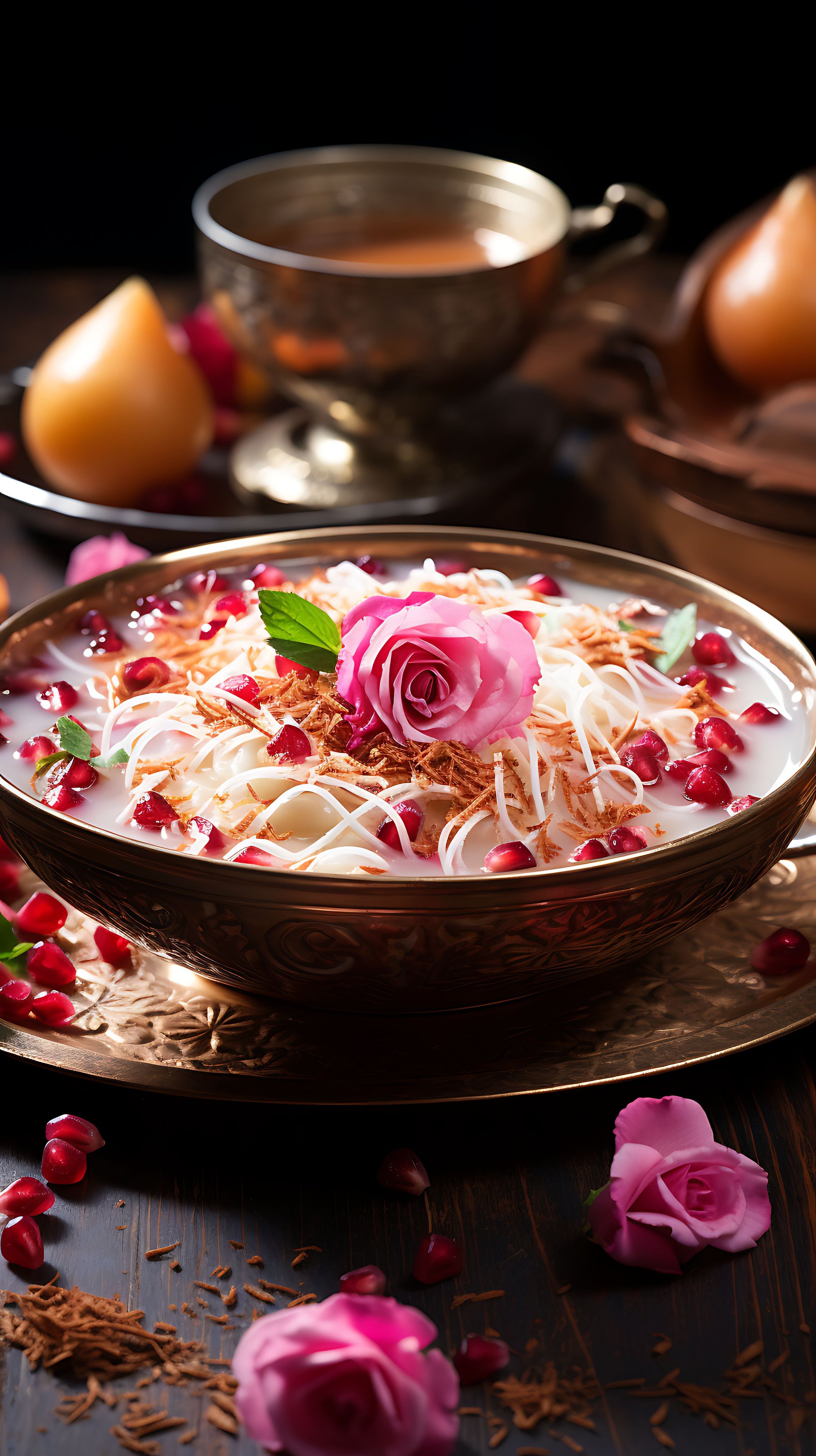 Turkish Sütlaç with Rose Water and Cinnamon