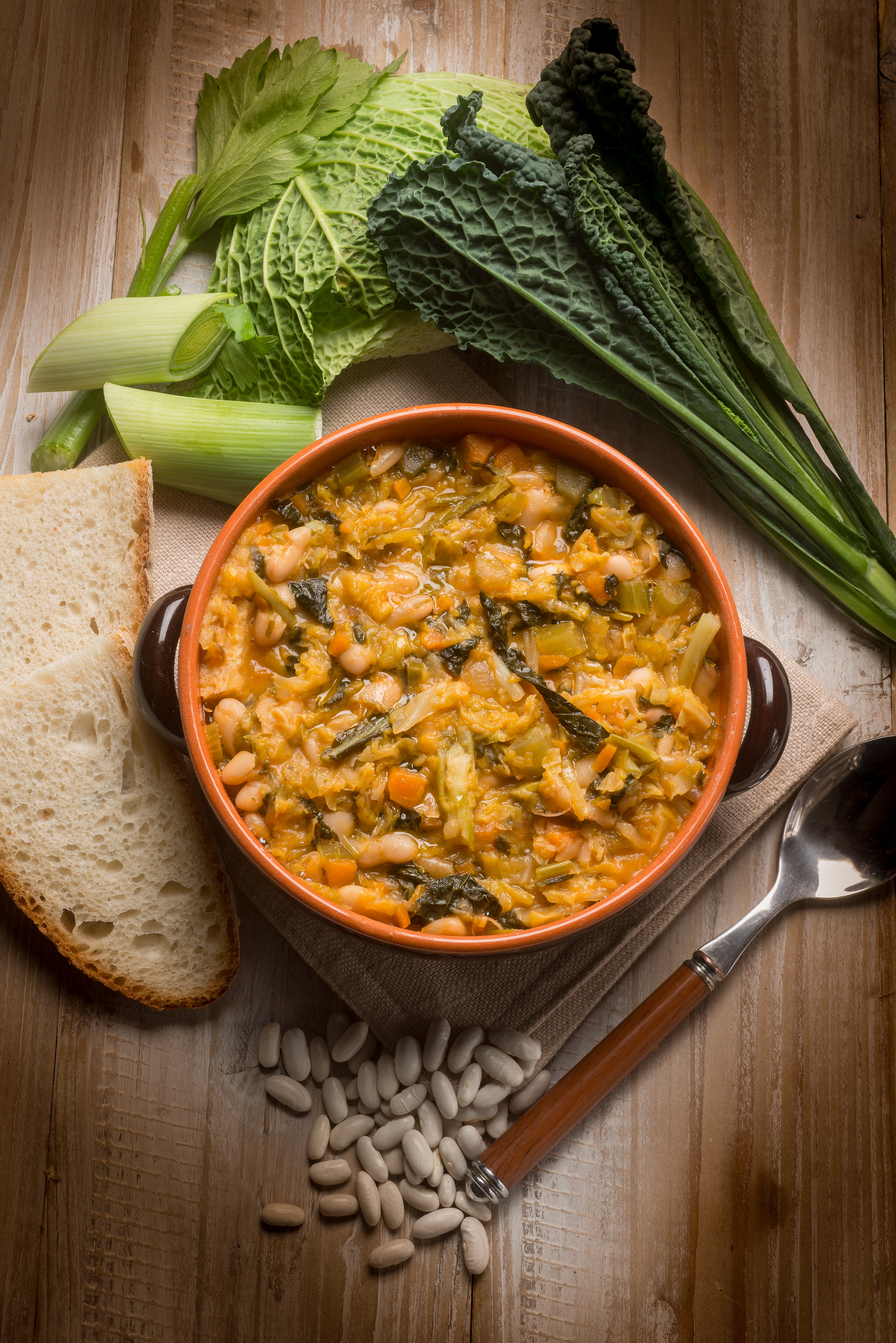 Tuscan Ribollita with Cannellini Beans and Kale