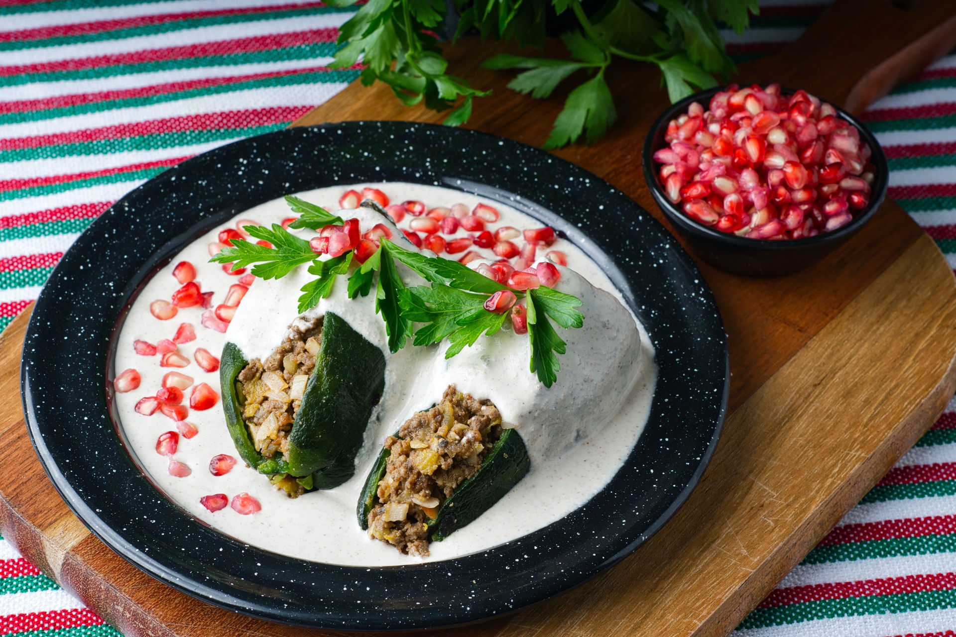 Vegan Lebanese Kousa Mahshi with Pine Nuts and Pomegranate Syrup