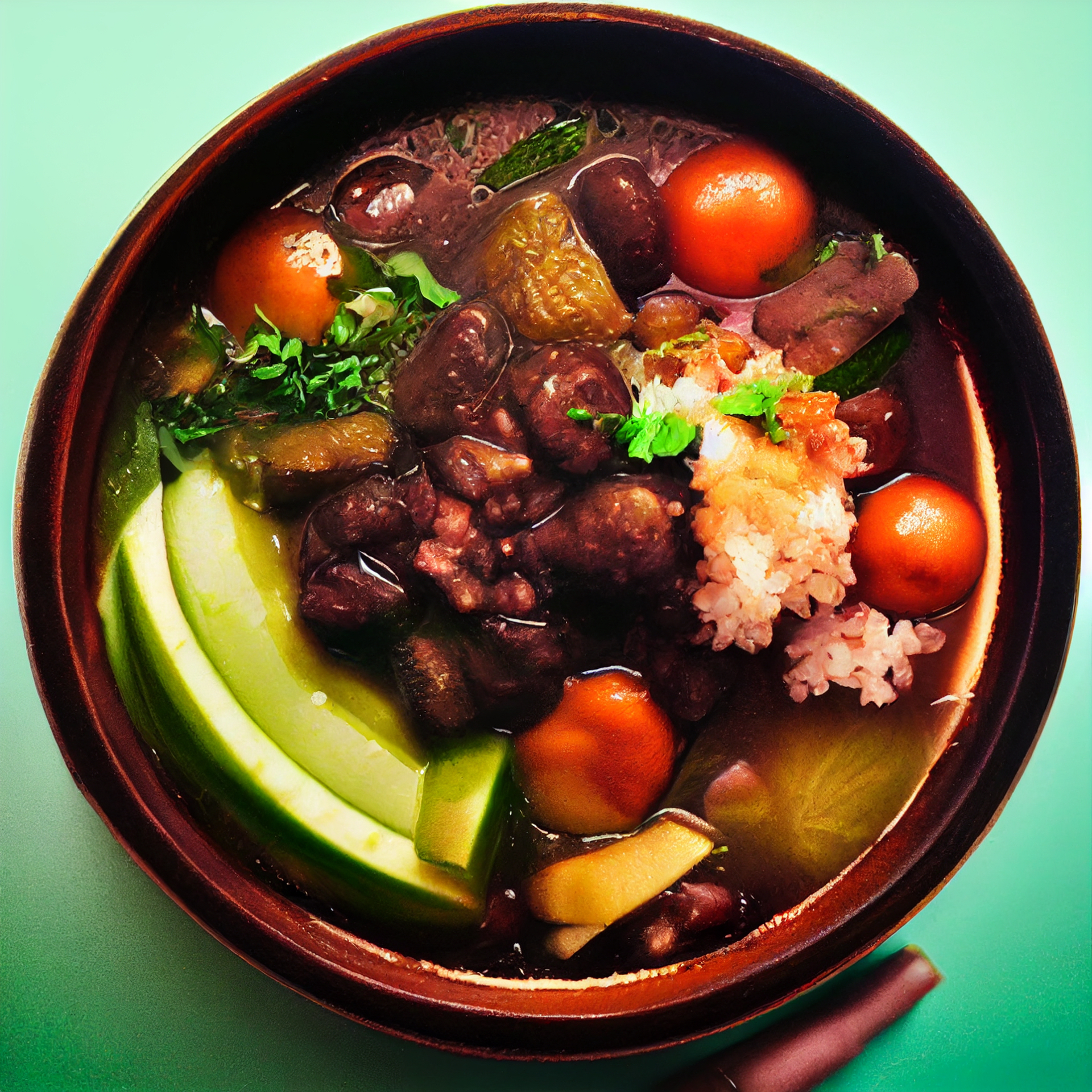 Vibrant South African Bunny Chow with Spicy Beans