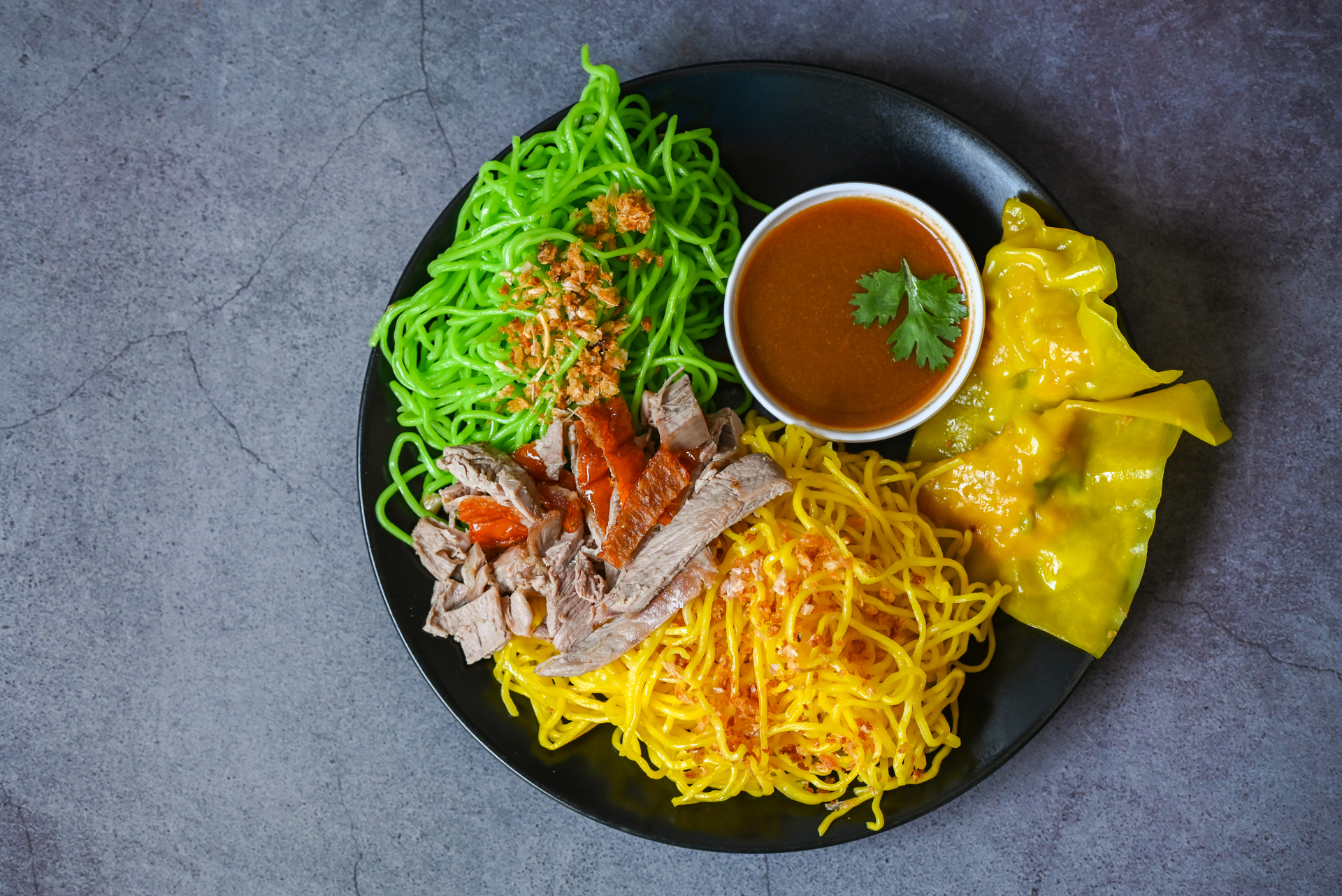 Vietnamese Lemongrass Pork Noodles with Chili Lime Sauce