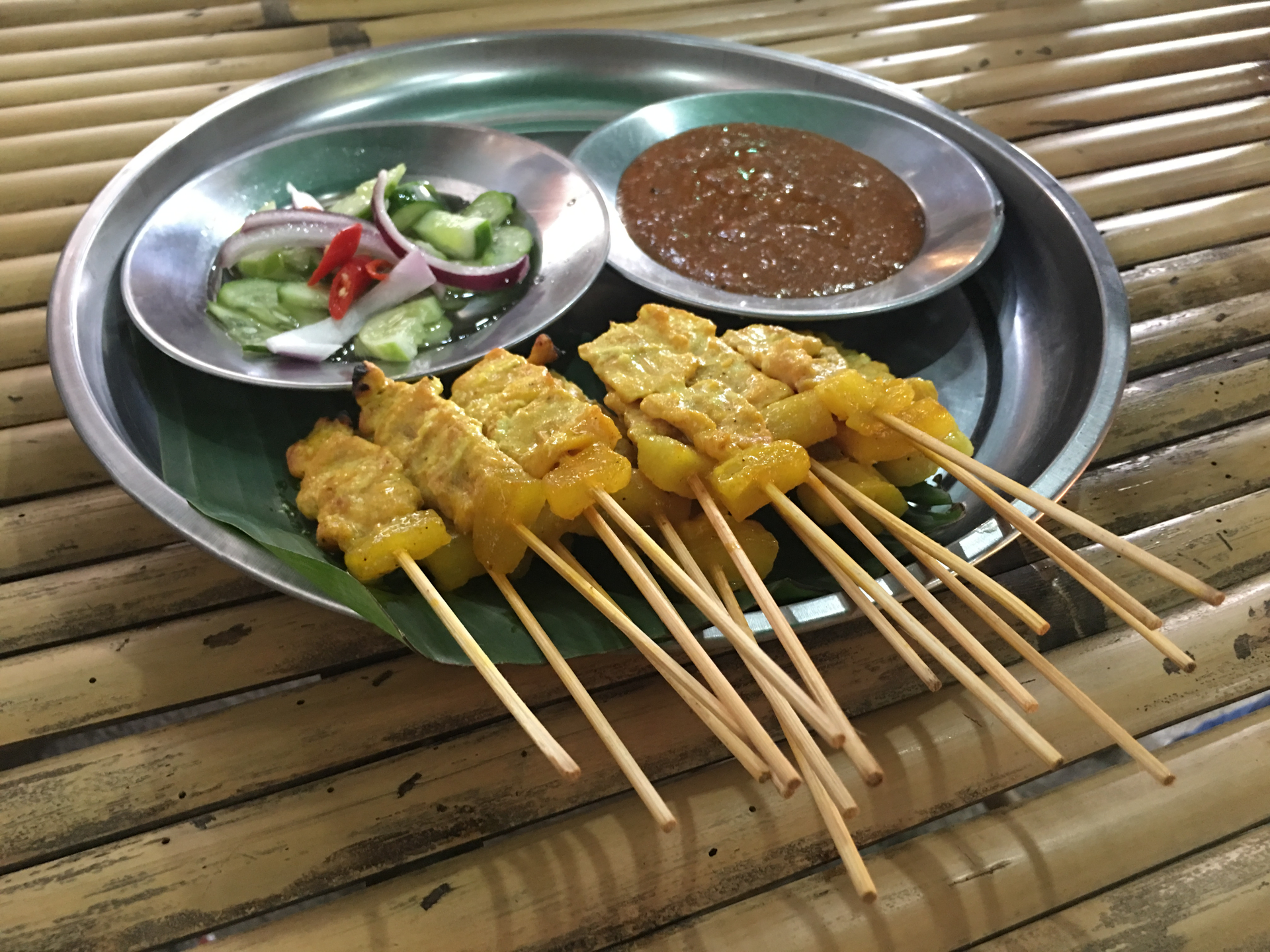 Vietnamese Lemongrass Tempeh Skewers with Pineapple Dipping Sauce
