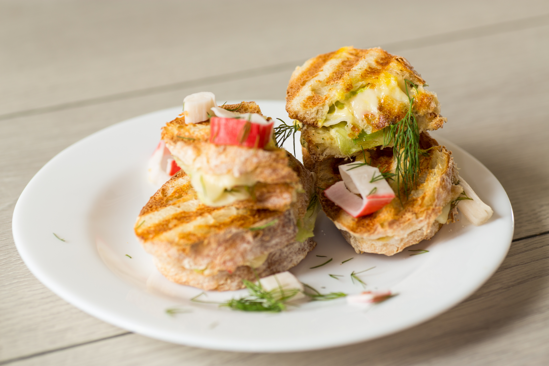 Warm Irish Potato Boxty with Smoked Salmon and Dill Cream