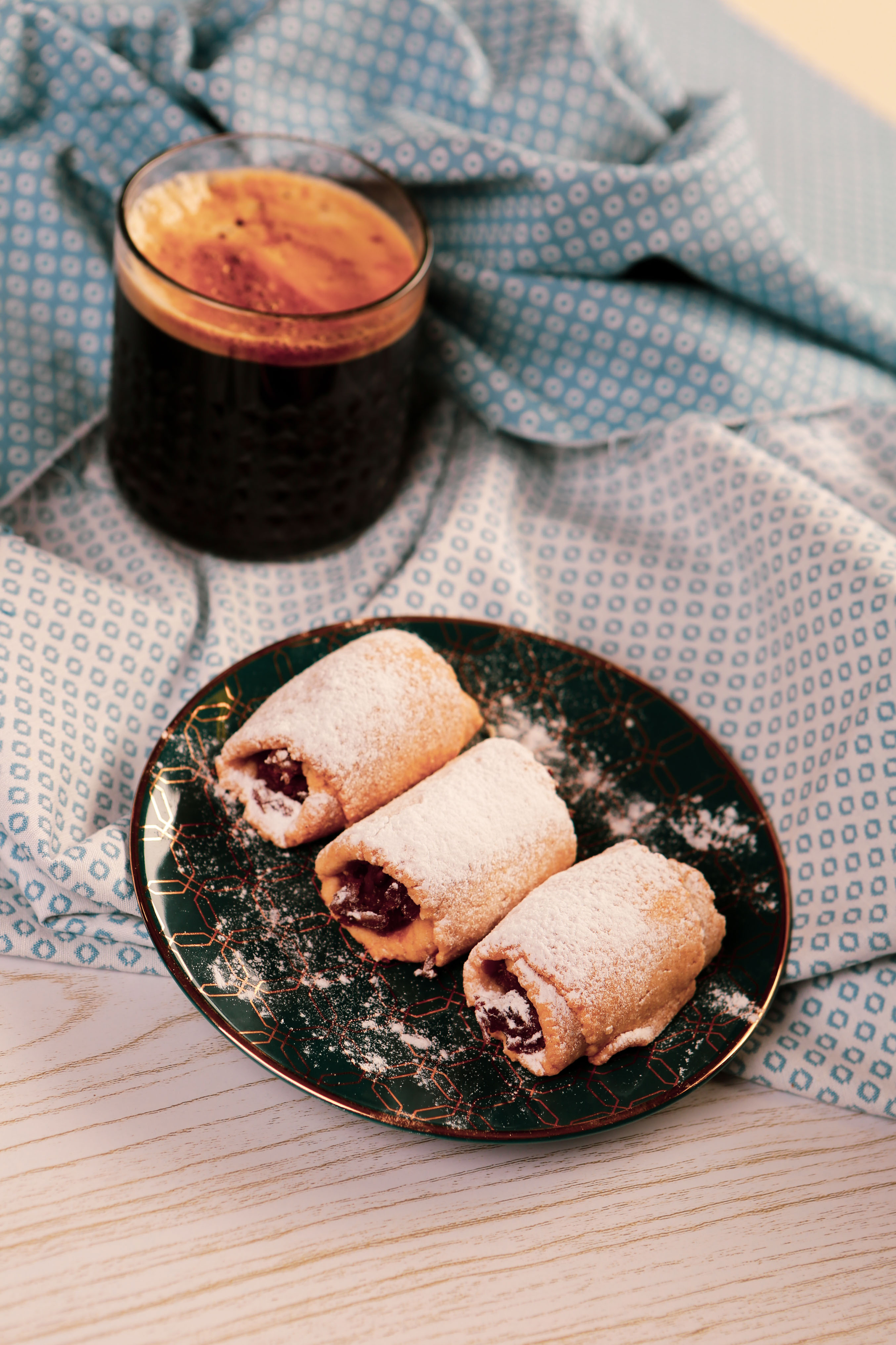 Warm Moroccan Anise Rolls with Date Syrup Drizzle