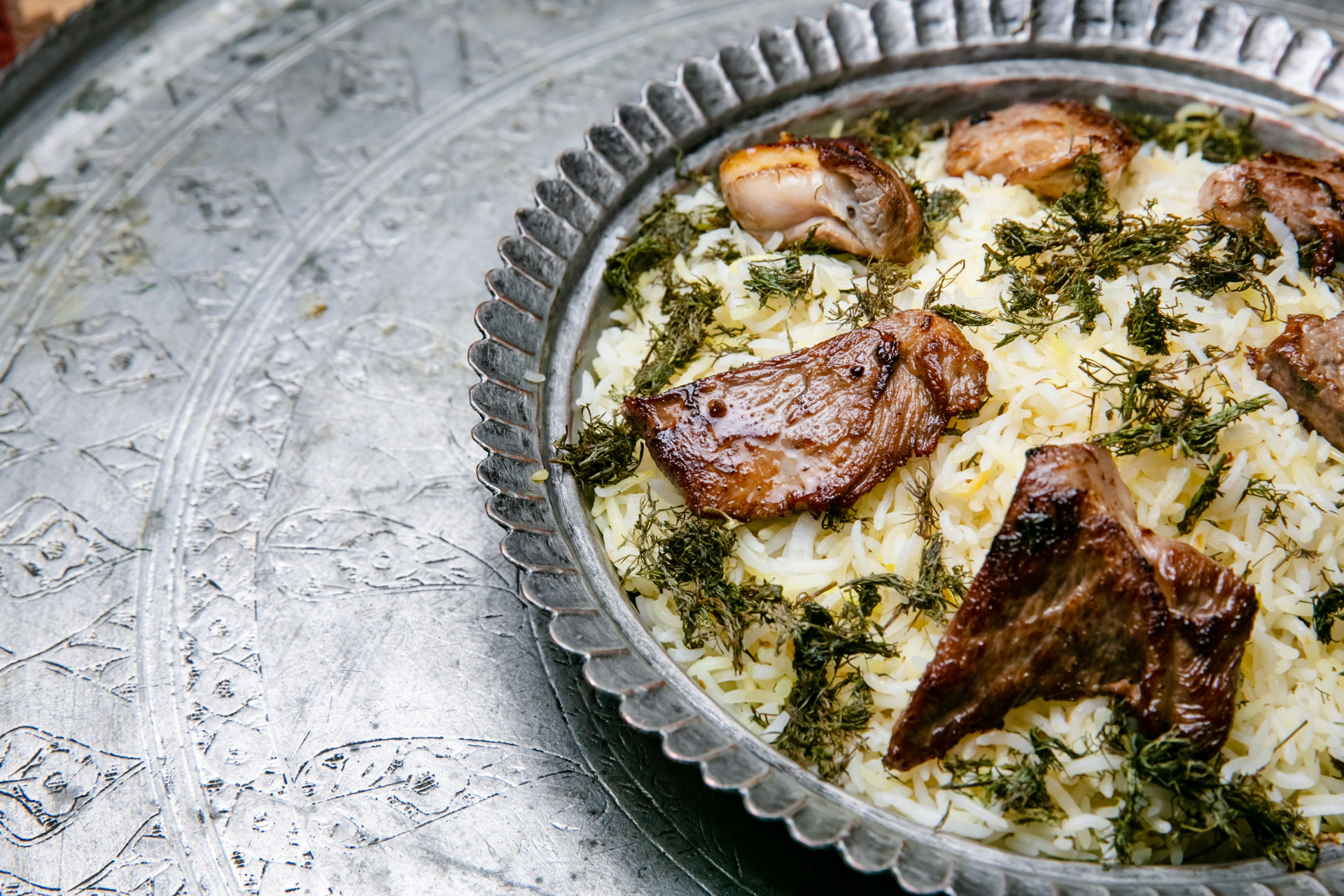 Yemeni Zurbian Rice with Saffron and Lamb