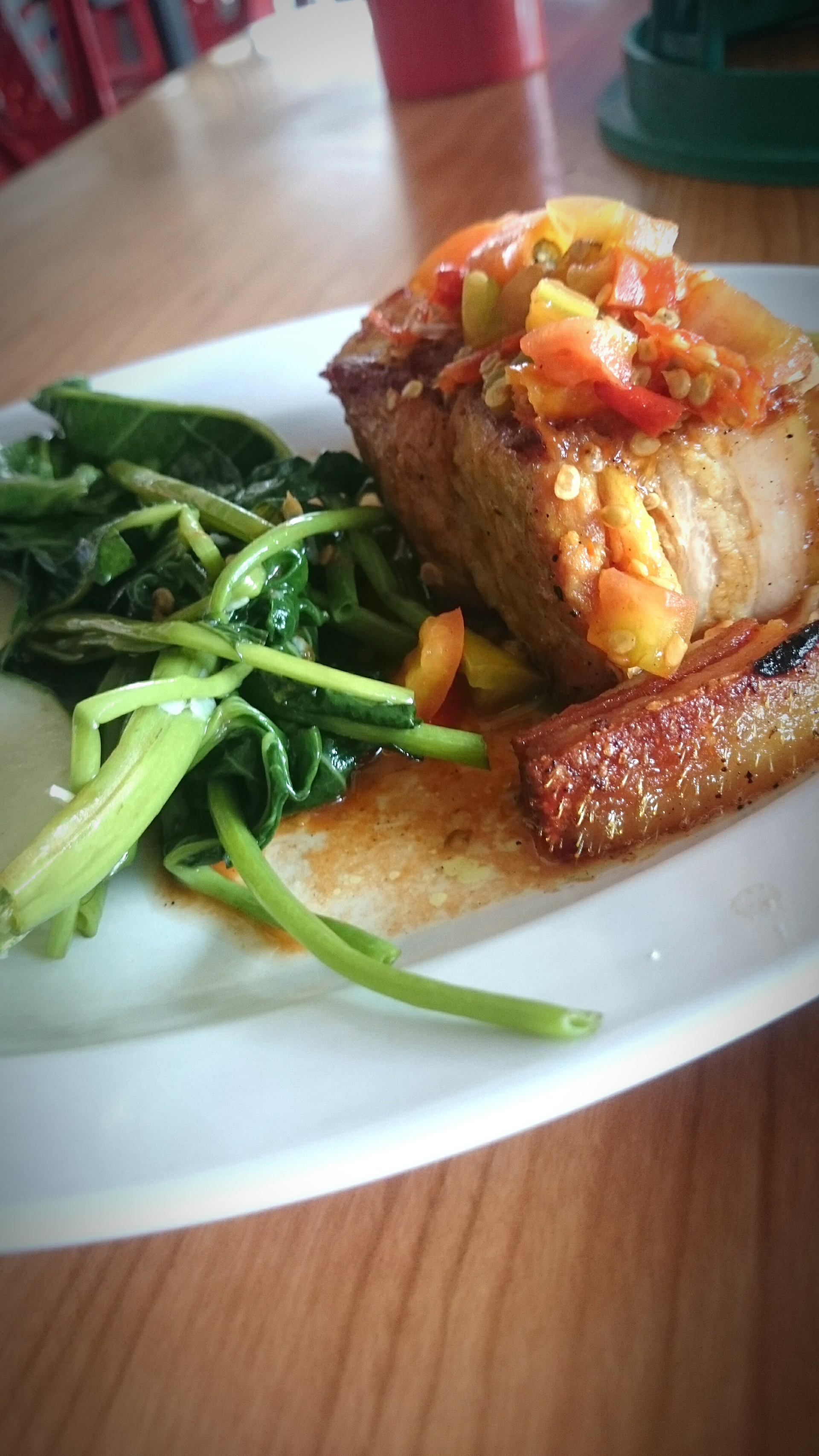 Zambian Nshima with Collard Greens and Grilled Tilapia