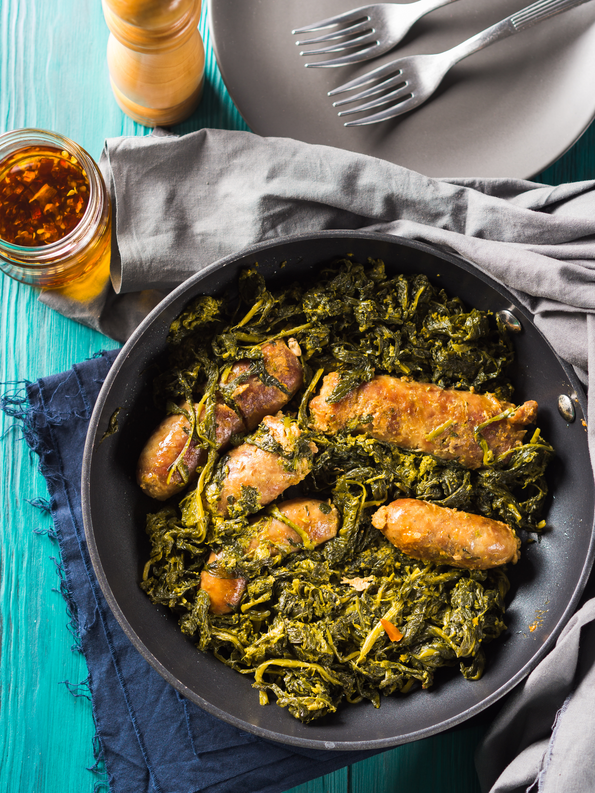 Zambian Nshima with Collard Greens and Grilled Tilapia