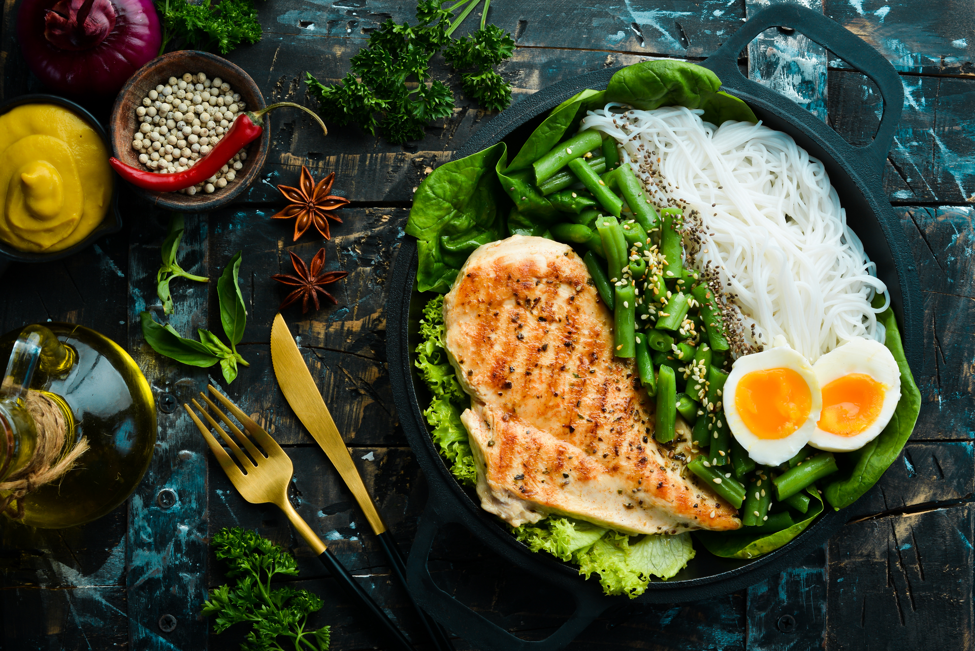 Zesty Asian Citrus-Cilantro Grilled Salmon with Jasmine Rice
