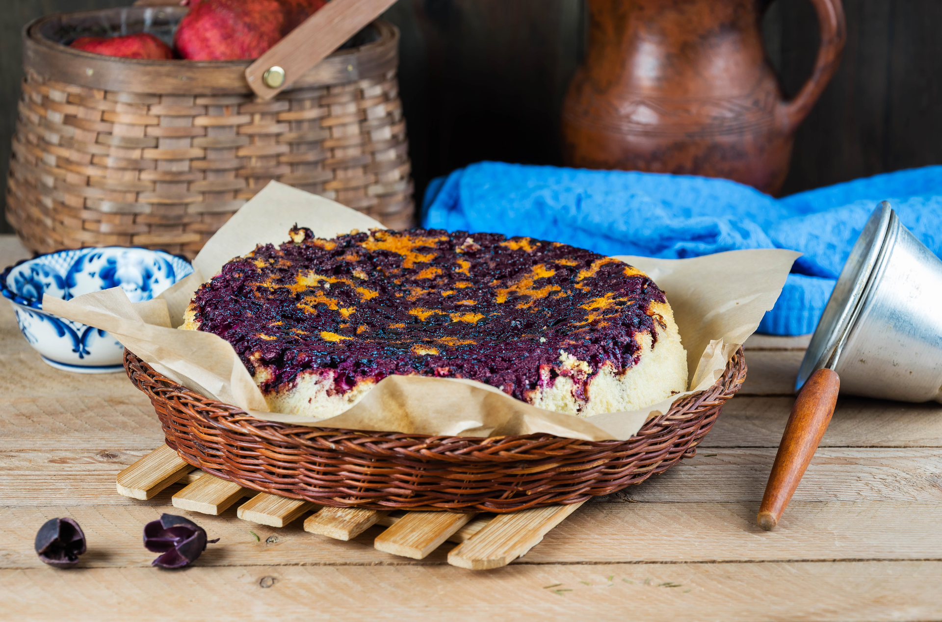Zesty Brazilian Acai Berry Cheesecake with Almond Crust