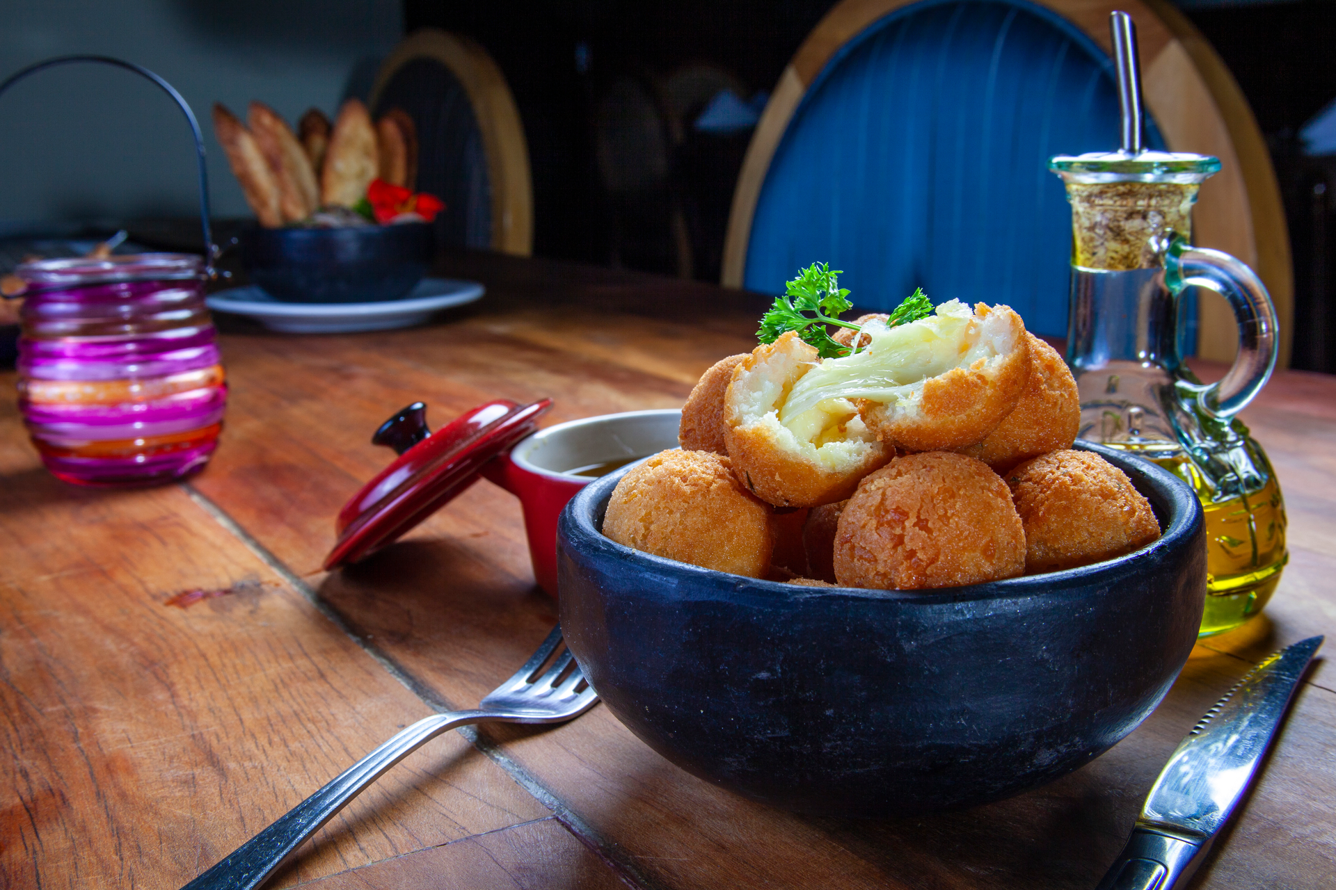 Zesty Brazilian Bacalhau Balls with Passionfruit Dip