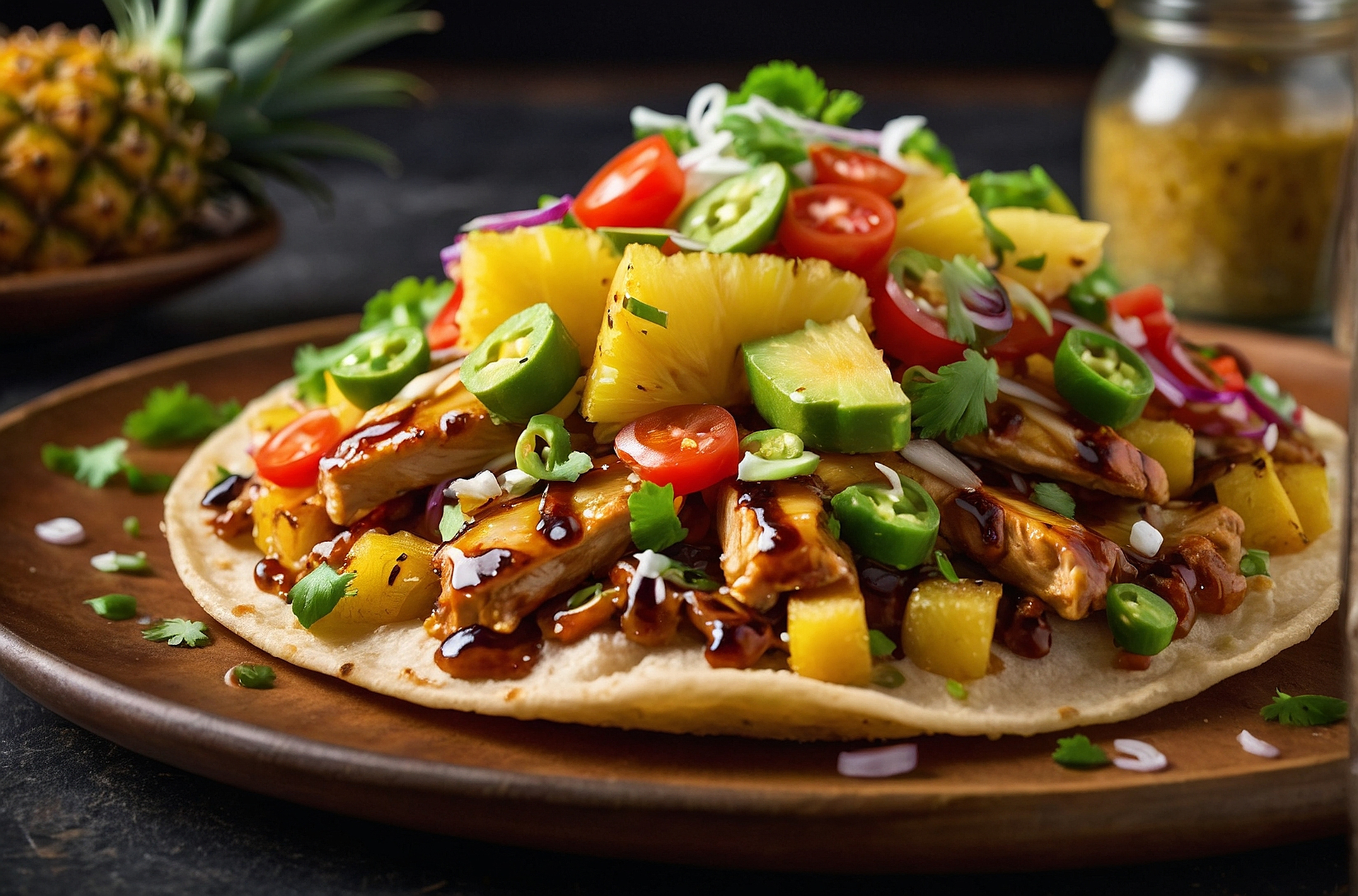 Zesty Caribbean Jerk Cauliflower Tacos with Pineapple Salsa