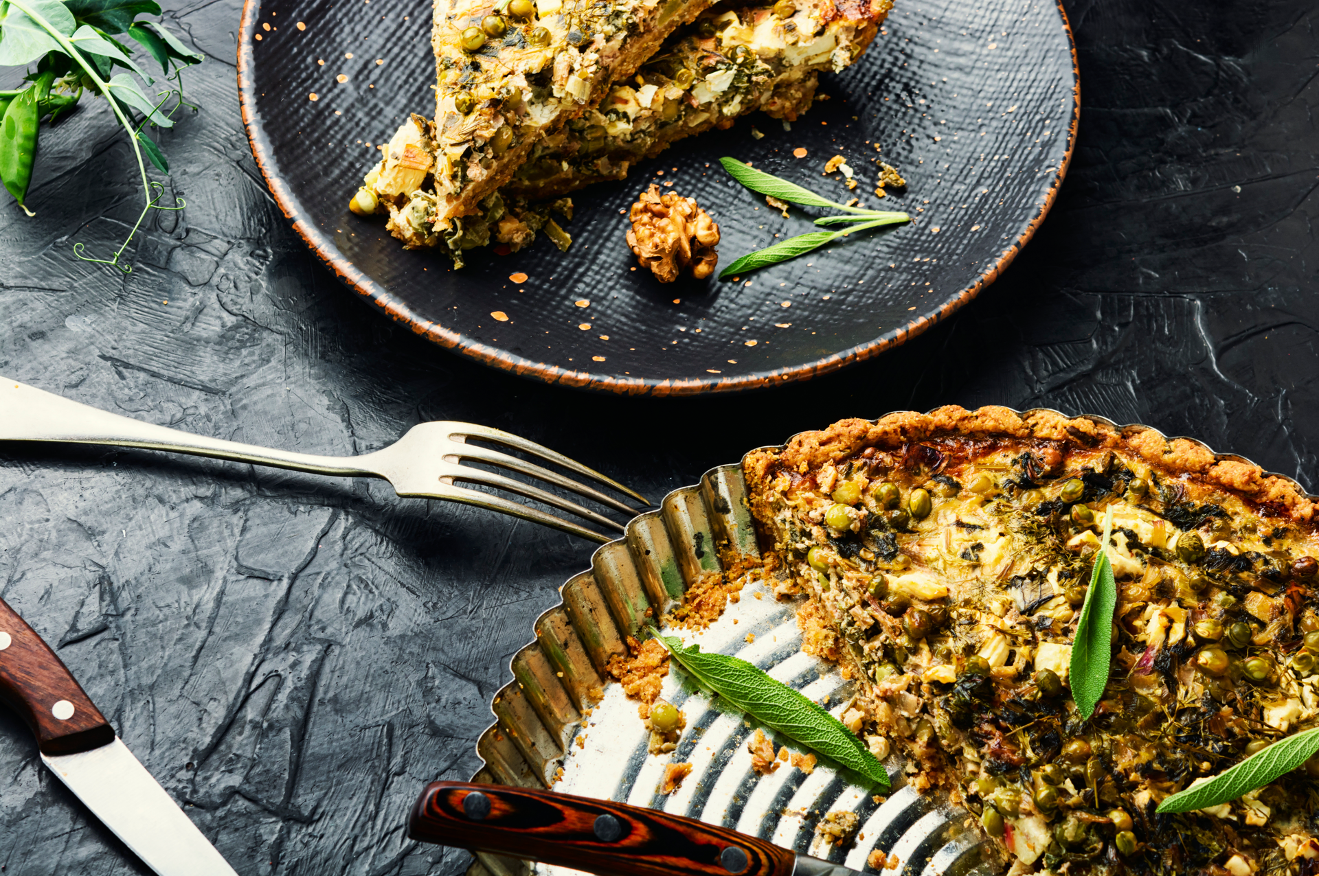 Zesty Croatian Soparnik with Swiss Chard and Garlic