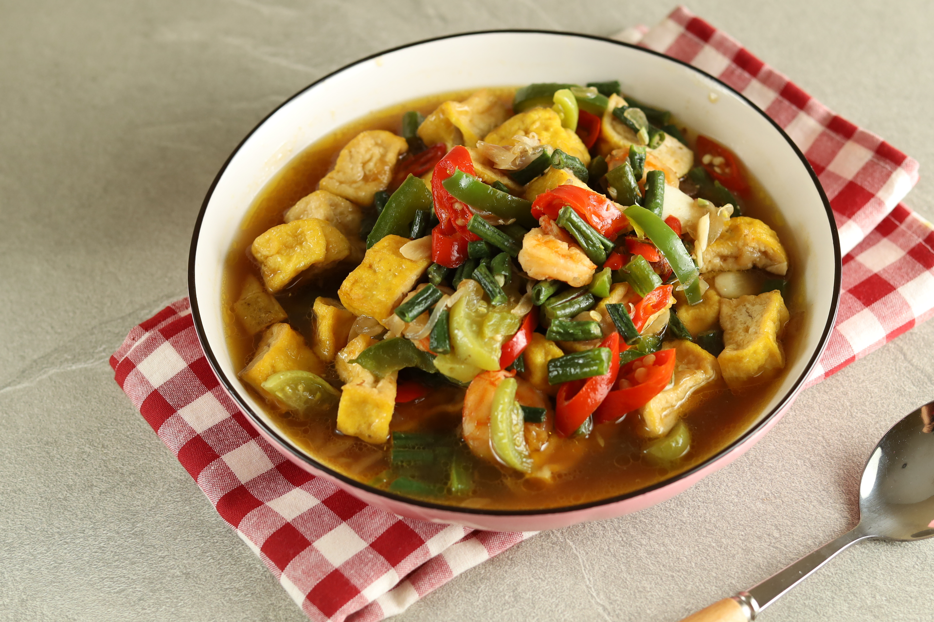 Zesty Filipino Kare-Kare with Banana Hearts and Shrimp Paste