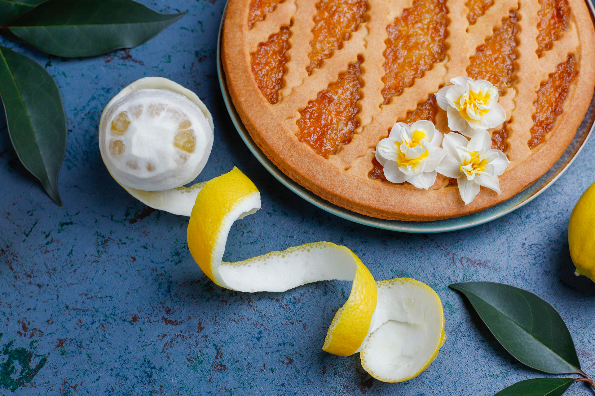 Zesty Greek Lemon Buttermilk Pie with Almond Biscuit Crust