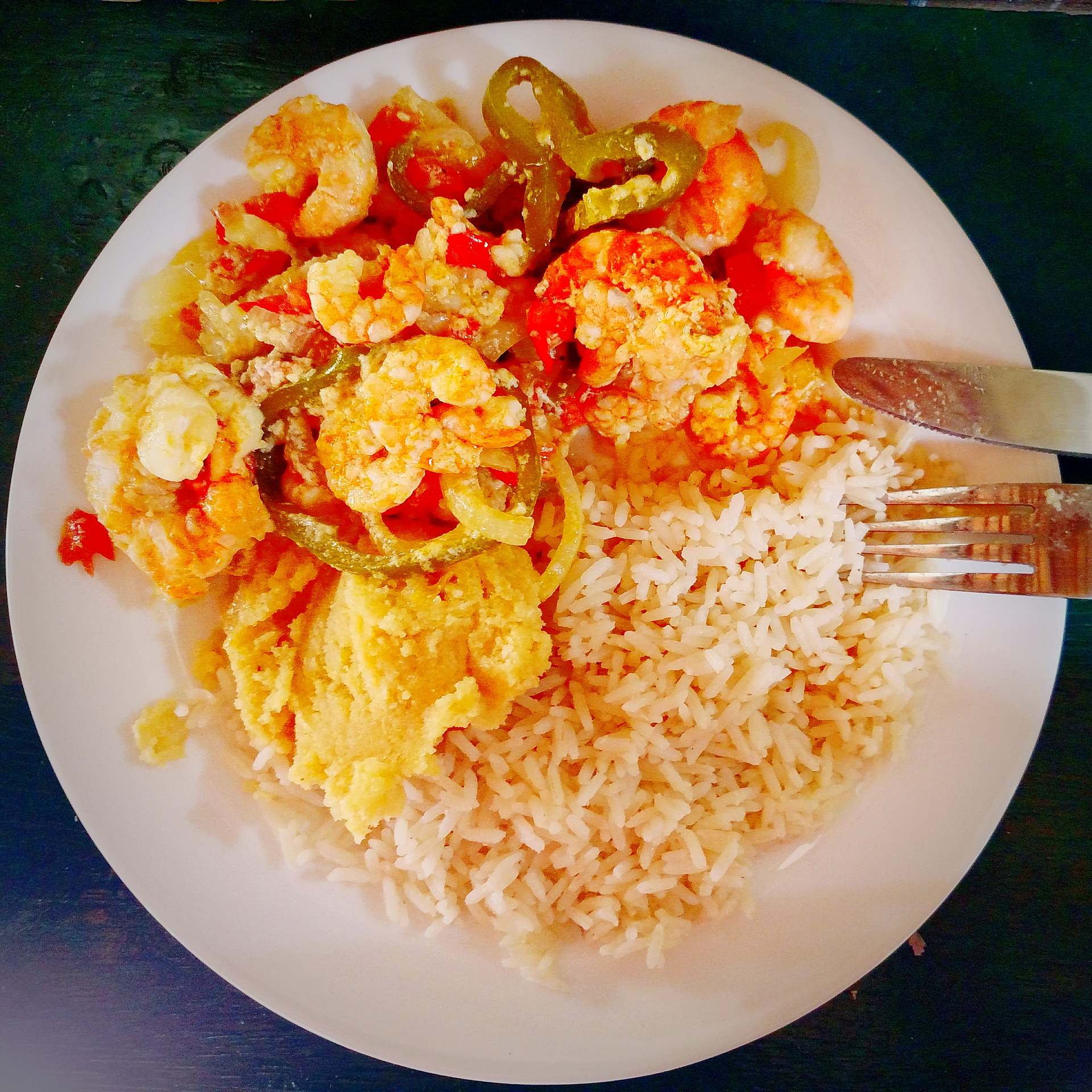 Zesty Haitian Griot with Pikliz and Rice