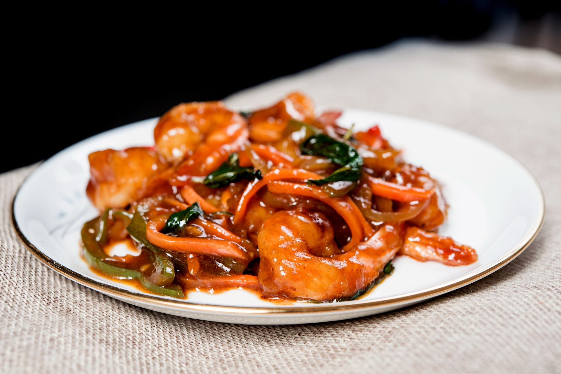 Zesty Korean Gochujang Shrimp Stir-Fry with Snow Peas