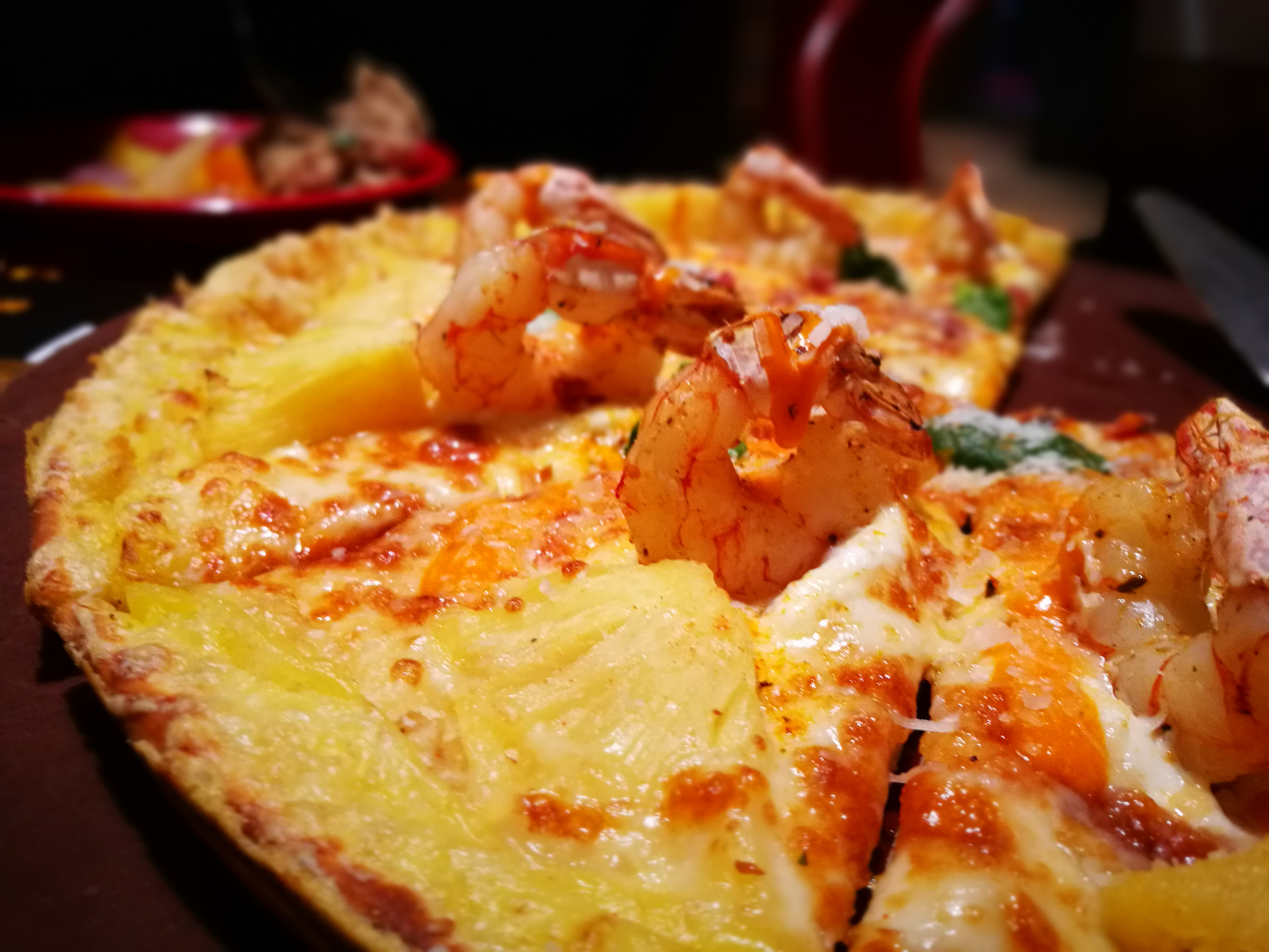 Zesty Korean Kimchi Cheese Pizza with Scallions