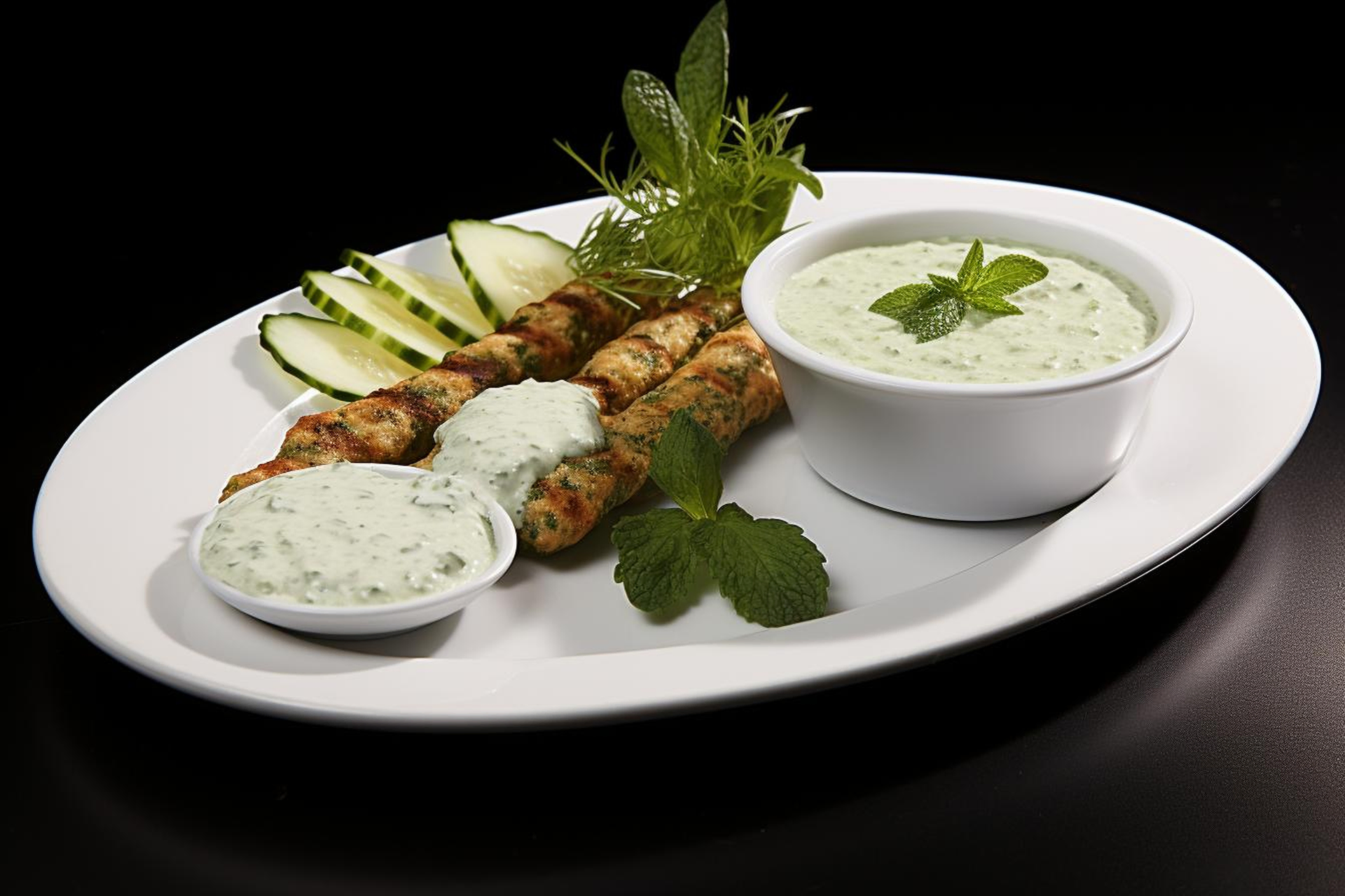 Zesty Lebanese Kafta with Minted Yogurt Sauce