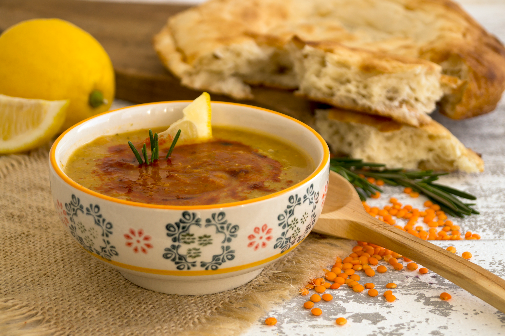 Zesty Moroccan Harira with Chickpeas and Lentils