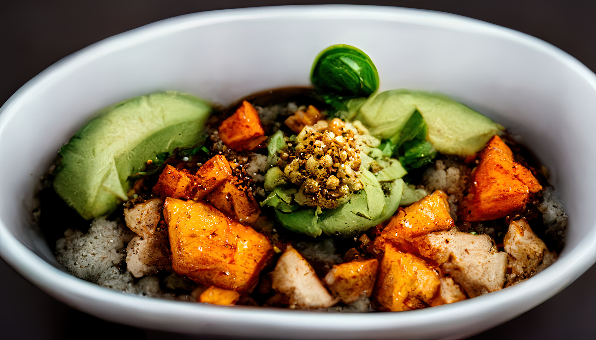 Zesty Peruvian Sweet Potato Quinoa Bowl with Lime-Cilantro Dressing