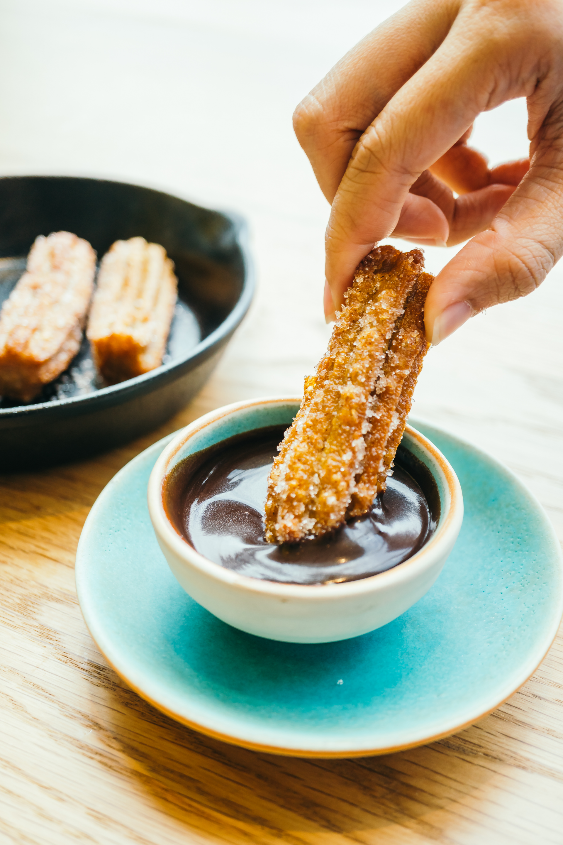 Zesty Spanish Churros with Chocolate Dipping Sauce