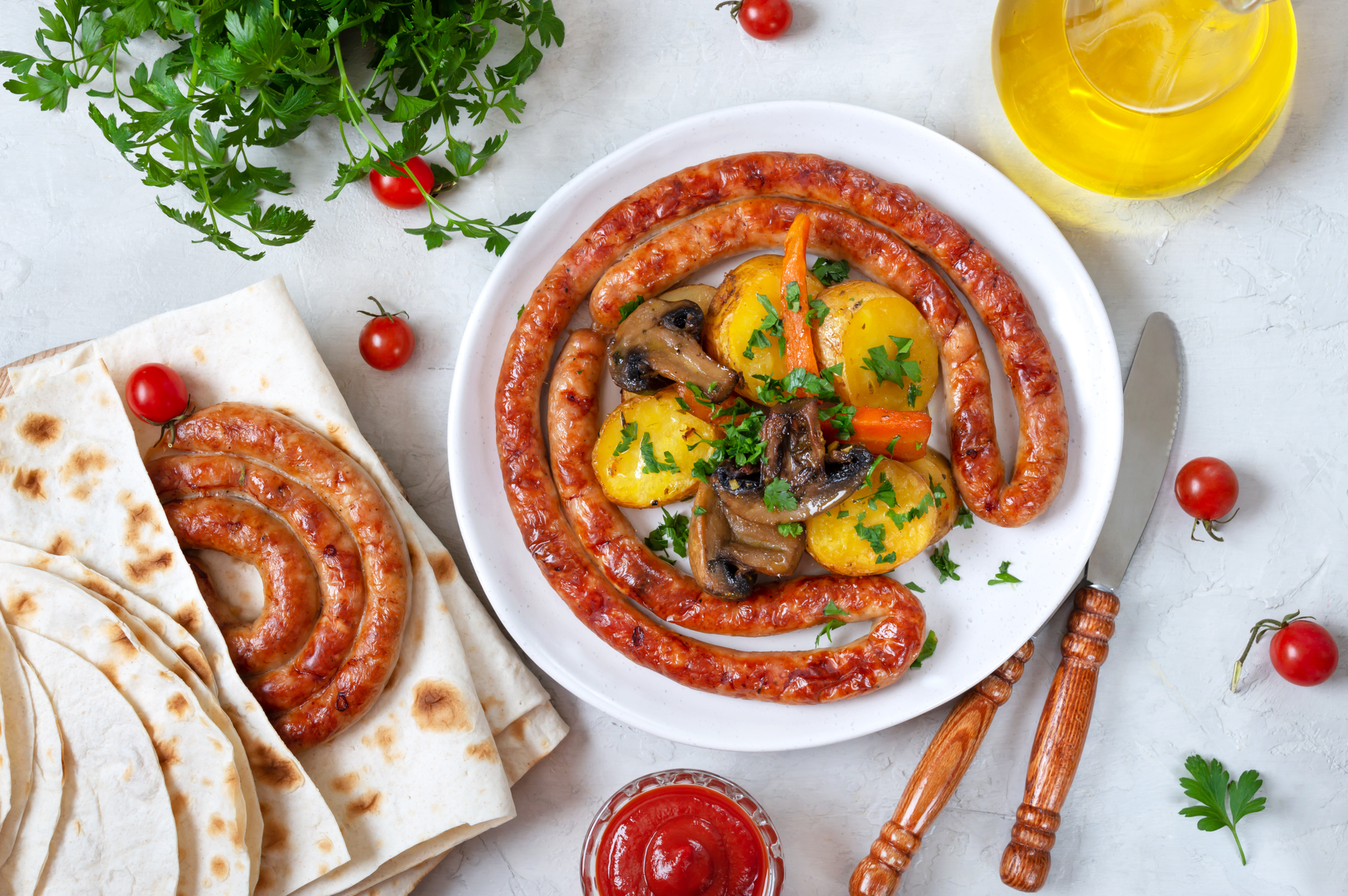 Zesty Tunisian Ojja with Spicy Merguez Sausages